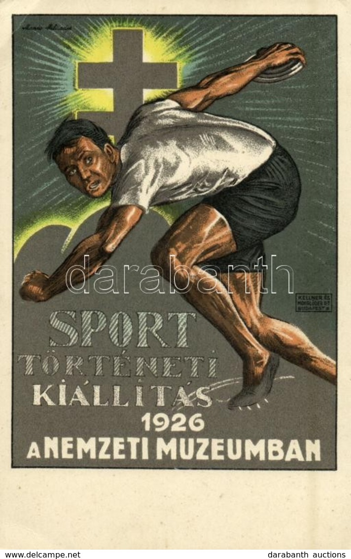 ** T3 1926 Sporttörténeti Kiállítás, Nemzeti Múzeum, Reklám; Kellner és Mohrlüder Rt. / Sports History Exhibition, Natio - Unclassified