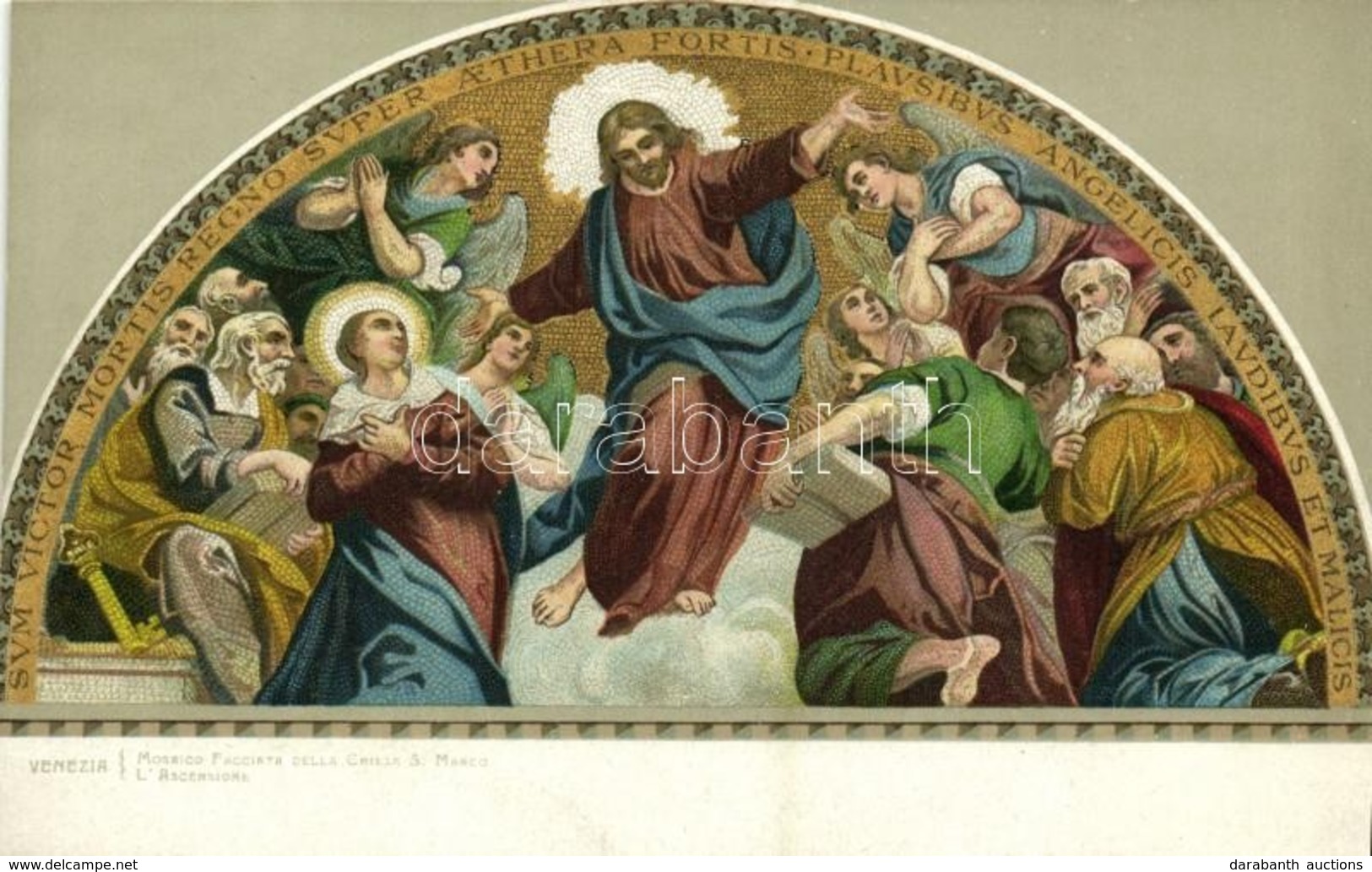 ** T1/T2 L'Ascensione, Mosaico Facciata Della Chiesa S. Marco, Venezia / The Ascension, Mosaic From The Facade Of St. Ma - Ohne Zuordnung