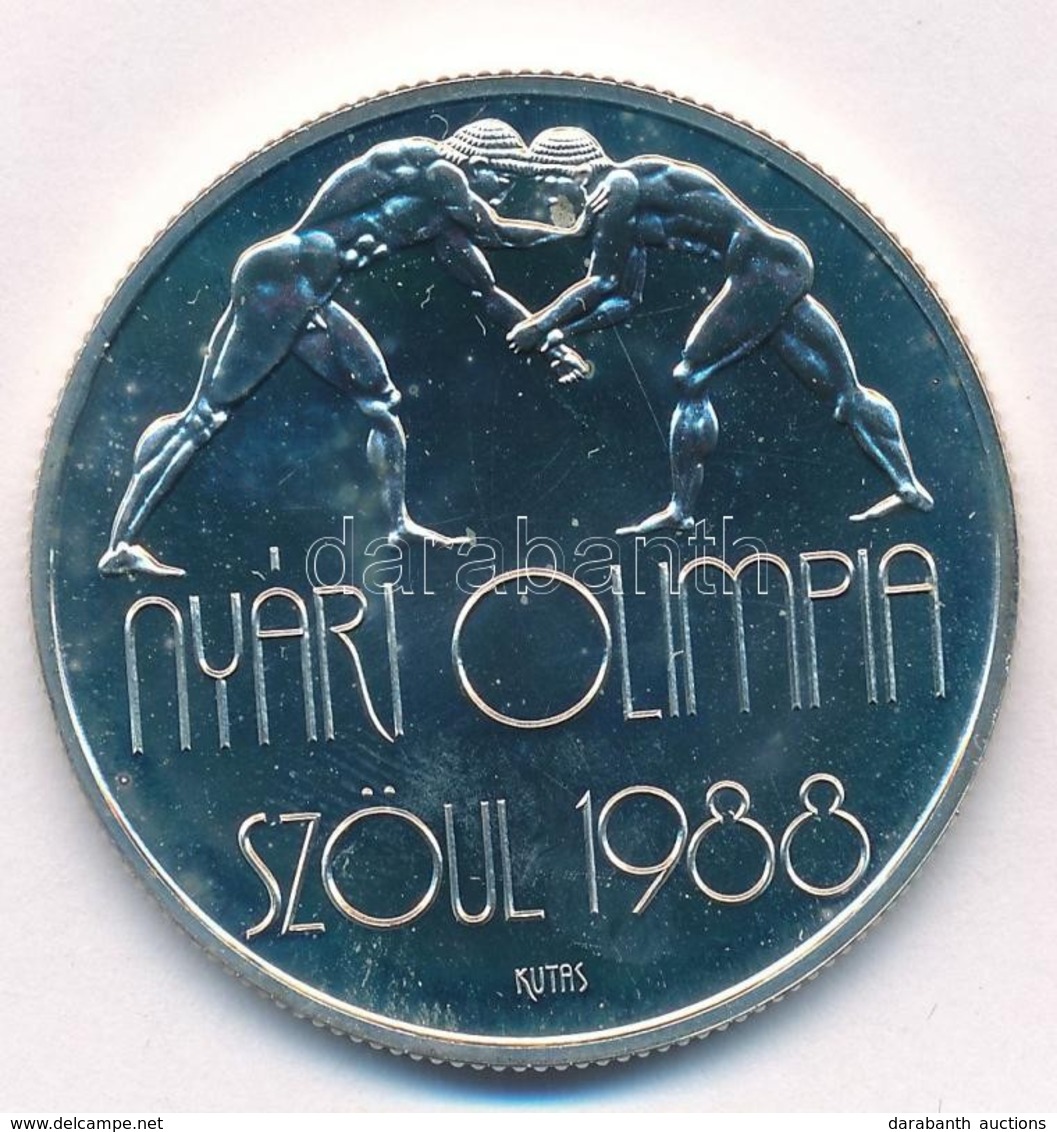 1987. 500Ft Ag 'Nyári Olimpia - Szöul 1988' Kapszulában T:1 (PP) Adamo EM99 - Unclassified