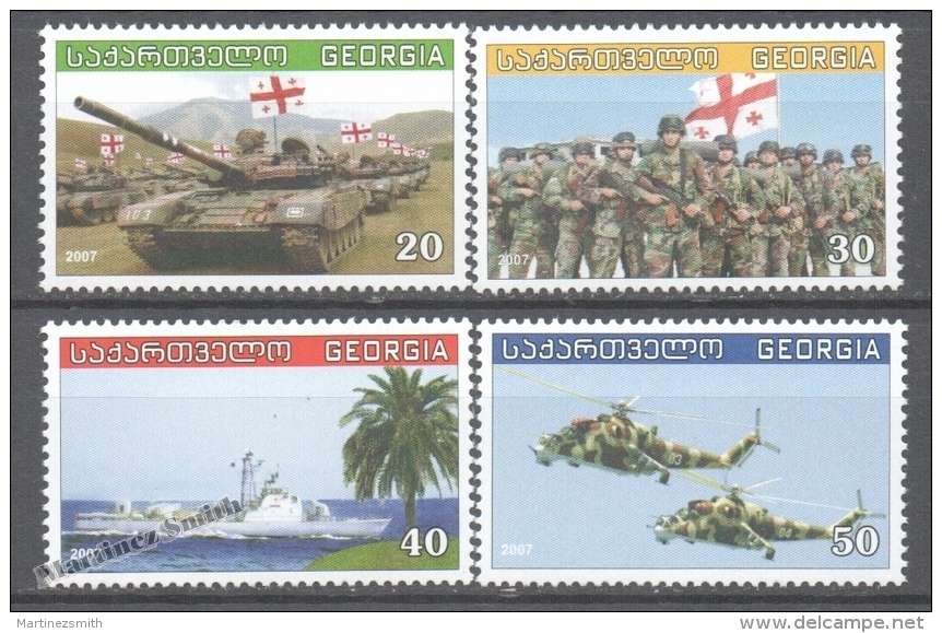 Georgie - Georgia 2007 Yvert 428-31, The Georgian Armed Forces - MNH - Georgia