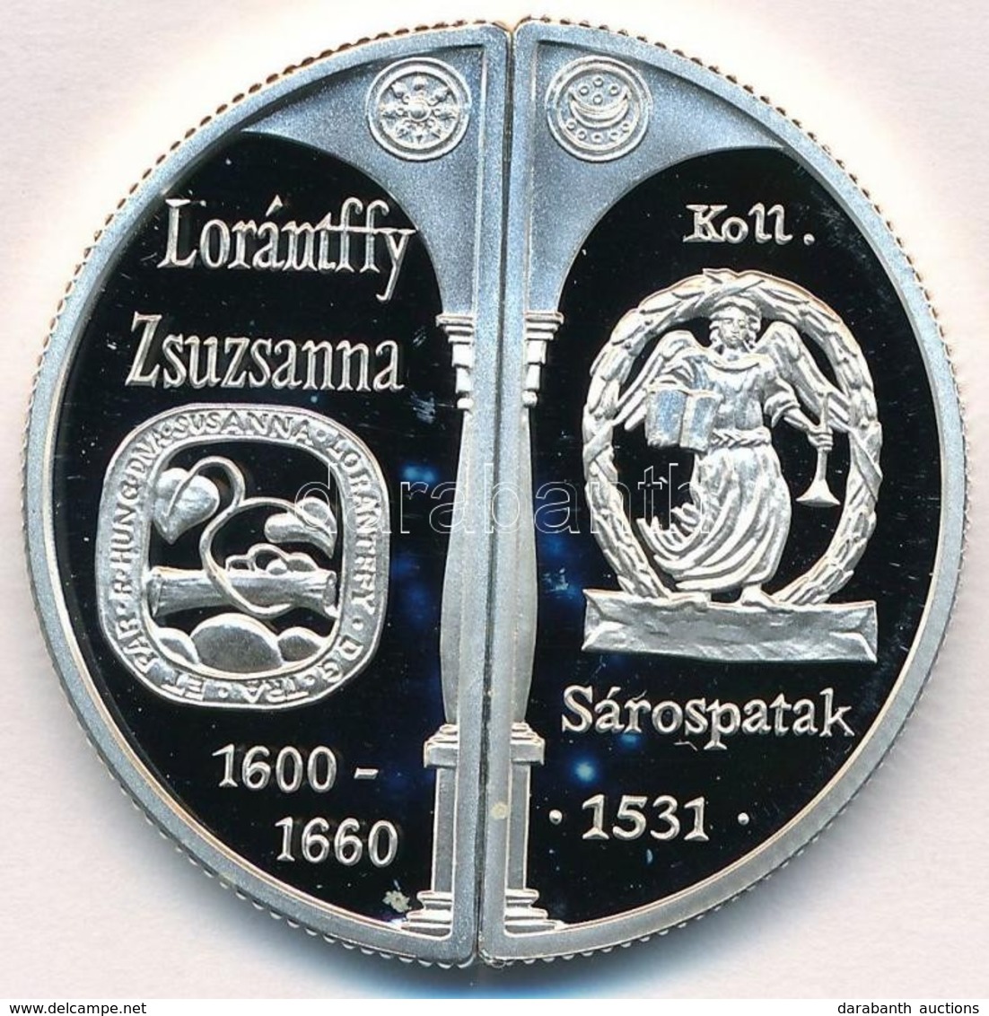 2000. 2000Ft Ag 'Lórántffy Zsuzsanna / Sárospatak' (2xklf) T:PP Fo.
Hungary 2000. 2000 Forint Ag 'Zsuzsanna Lórántffy /  - Unclassified