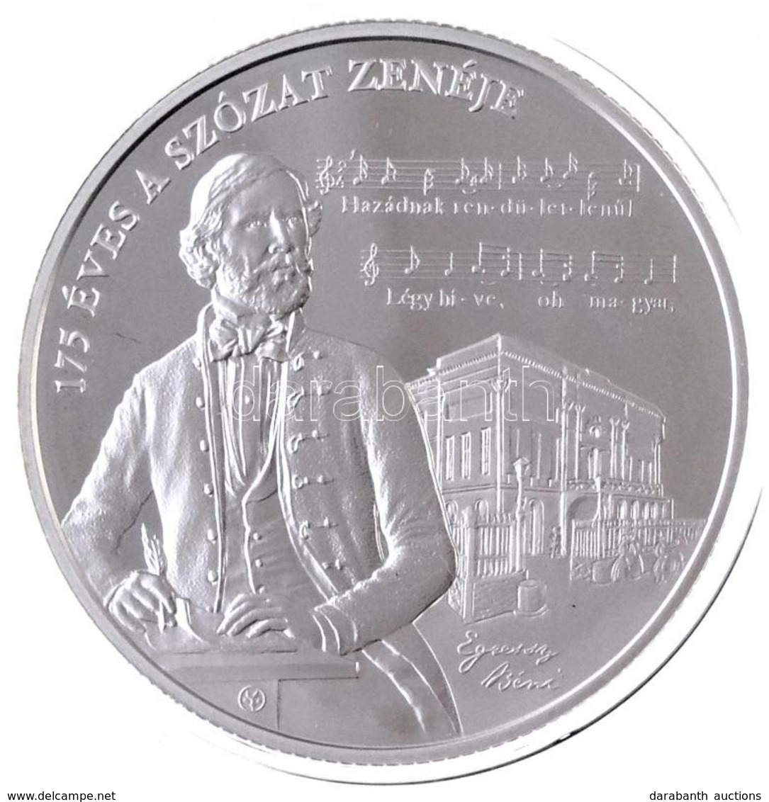 2018. 20.000Ft Ag 'A Szózat Megzenésítésének 175. évfordulója' Tanúsítvánnyal T:PP  Hungary 2018. 20.000 Forint Ag '175t - Unclassified