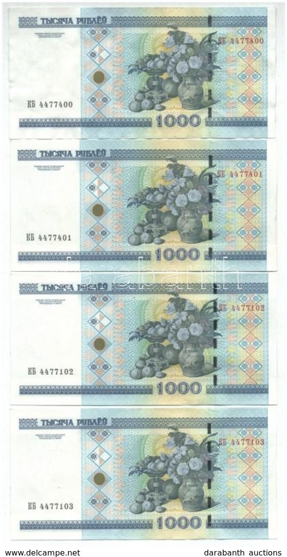 Fehéroroszország 2000. 1000R (8x) 3+5 Sorszámkövetők T:II
Belarus 2000. 1000 Rublei (8x) 3+5 Sequential Serials C:XF - Unclassified