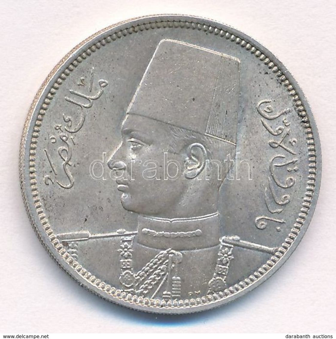 Egyiptom 1939. 5p Ag T:1- 
Egypt 1939. 5 Piastres Ag C:AU - Unclassified