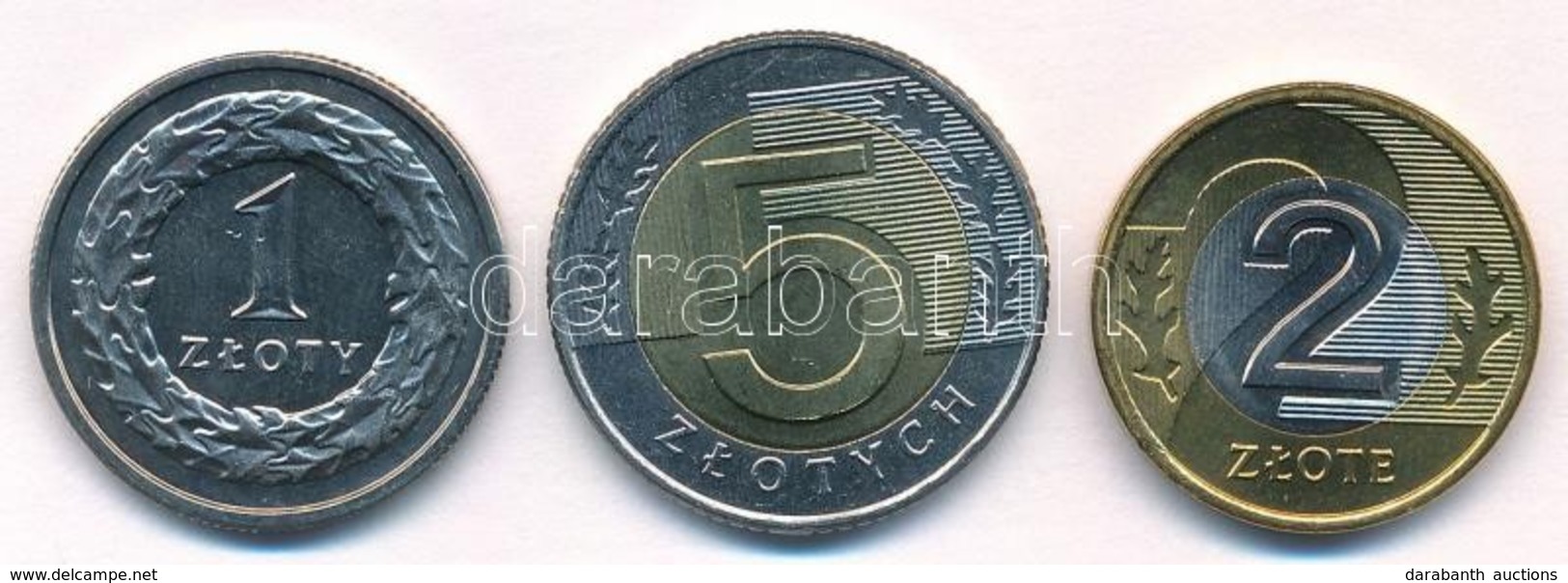 Lengyelország 1994. 1Zl + 5Zl + 1995. 2Zl T:1,1-
Poland 1994. 1 Zloty + 5 Zlotych + 1995. 2 Zlote C:UNC,AU - Unclassified