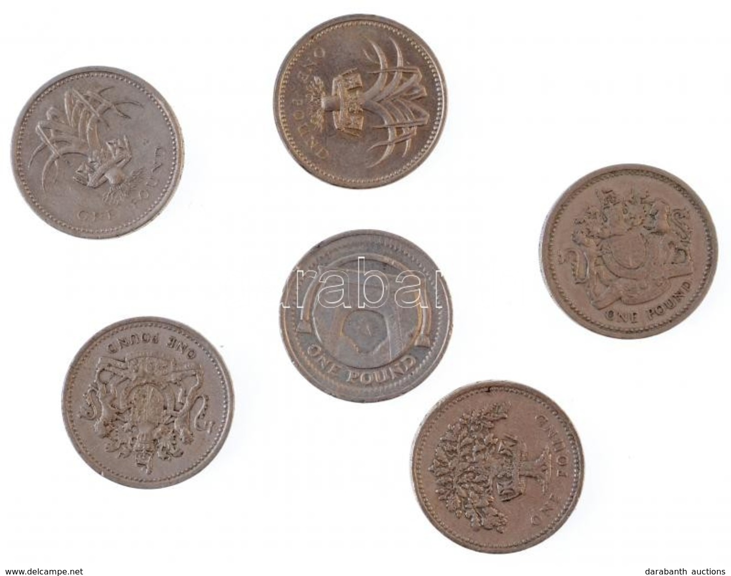 Nagy-Britannia 1983-2006. 1Ł (6x) T:2-,3
Great Britain 1983-2006. 1 Pound (6x) C:VF,F - Unclassified