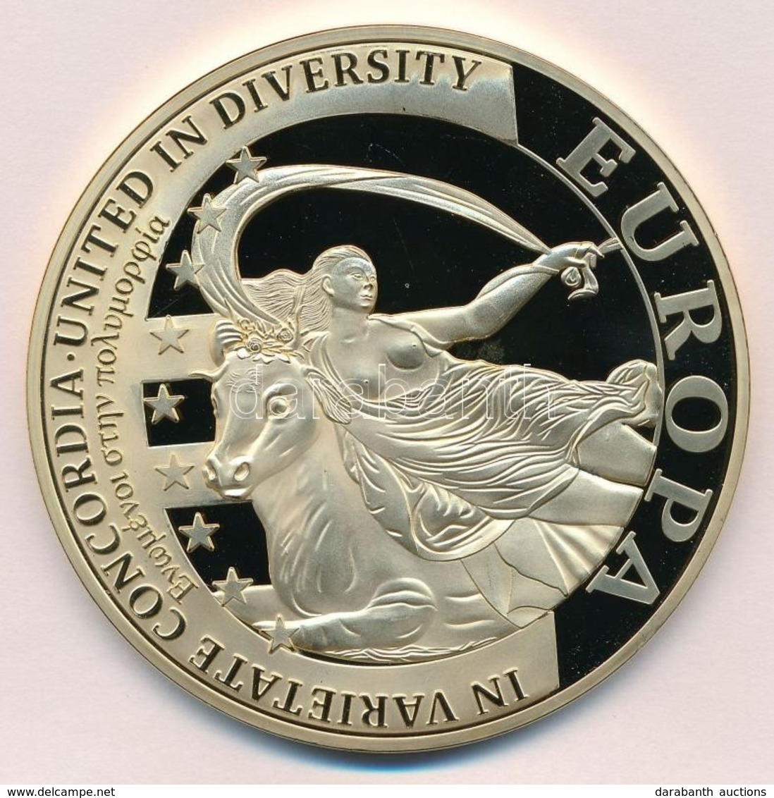 Ciprus 2008. 'Europa' Aranyozott Fém Emlékérem (70mm) T:PP
Cyprus 2008. 'Europa' Gilt Metal Commemorative Medal (70mm) C - Ohne Zuordnung