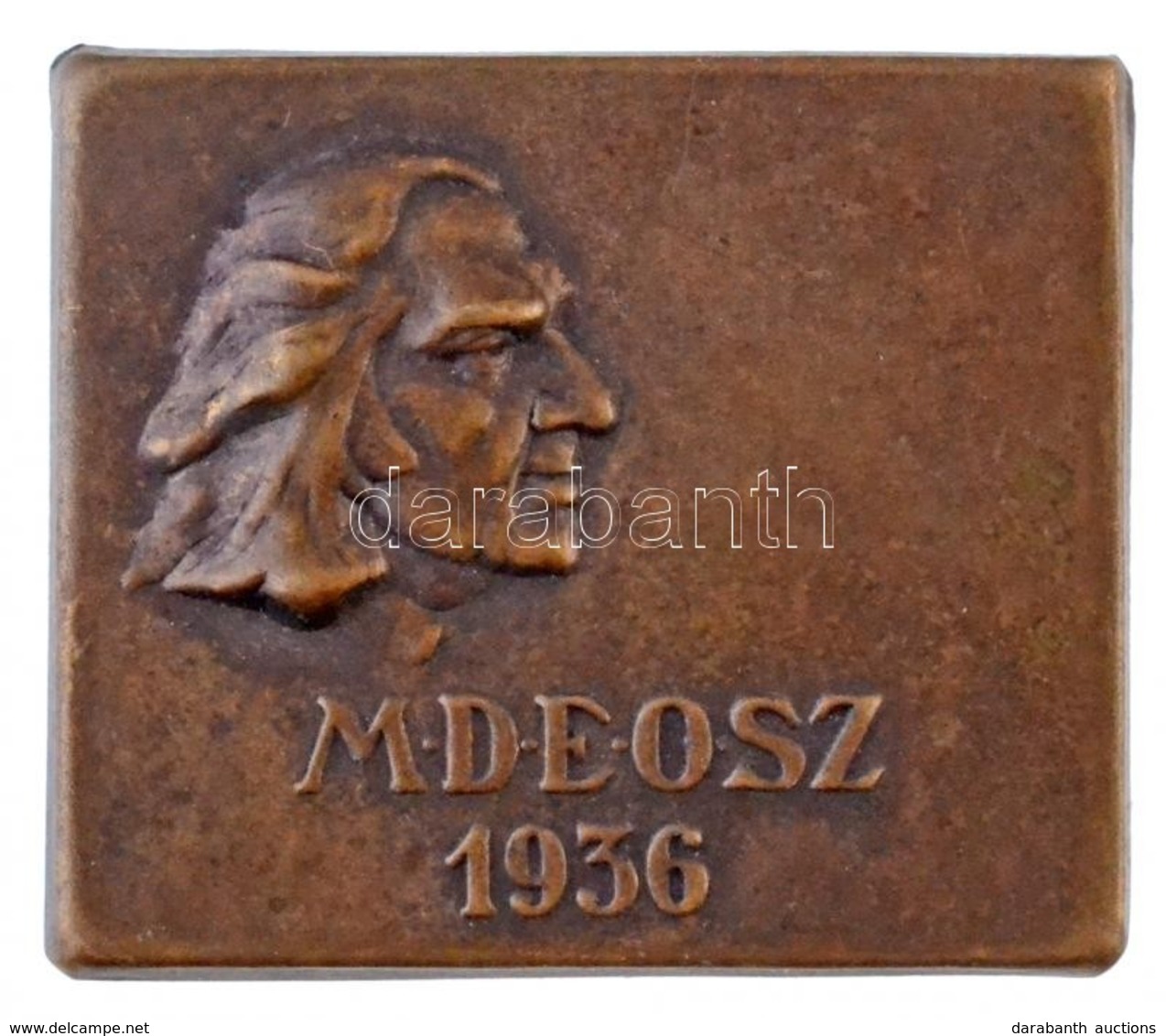 1936. 'MDEOSZ (Magyar Dalos Egyesületek Országos Szövetsége) - Liszt Ferenc' Br Lemezjelvény (31x36mm) T:2 - Ohne Zuordnung