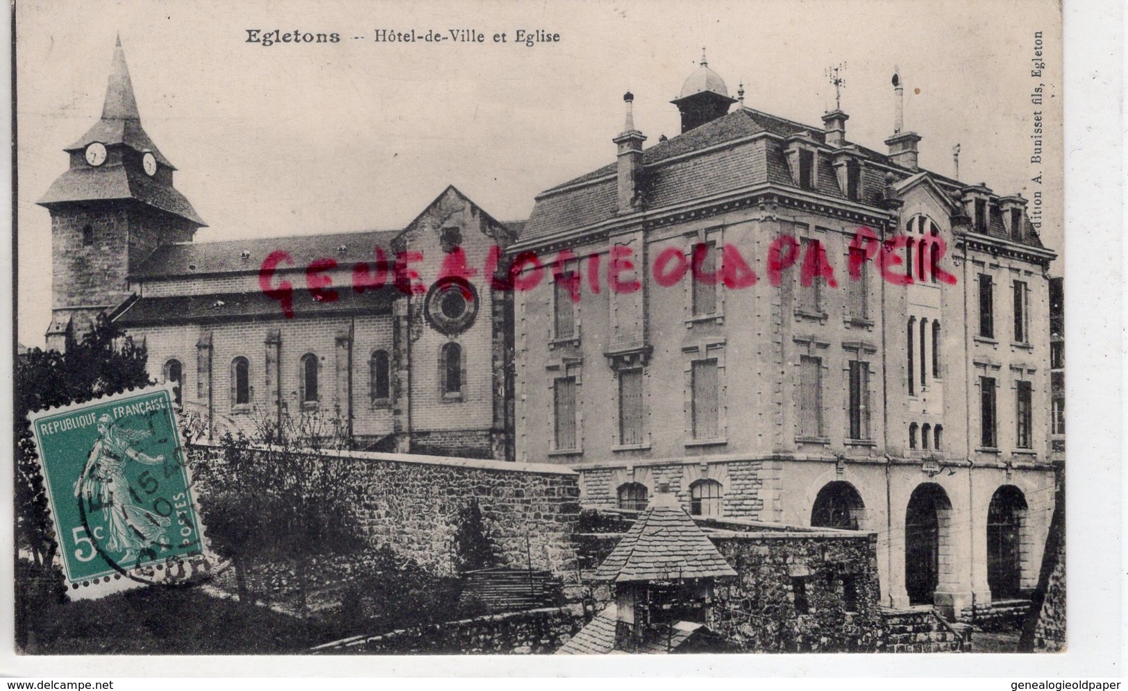 19 - EGLETONS -  HOTEL DE VILLE ET EGLISE - CORREZE - Egletons