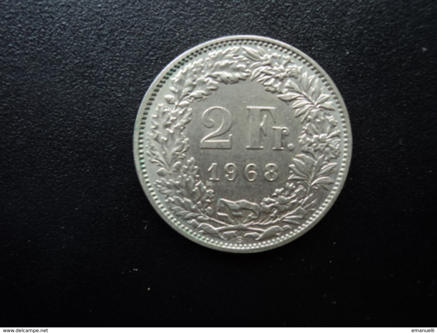 SUISSE : 2 FRANCS   1968 B    KM 21a.1       SUP - 2 Francs