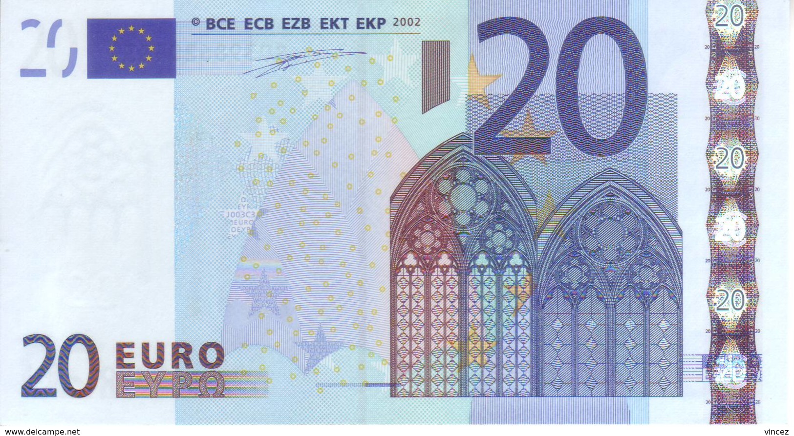 Italia 2002 - Banconota Da  20 Euro Duisenberg. FDS - J003C3 - 20 Euro