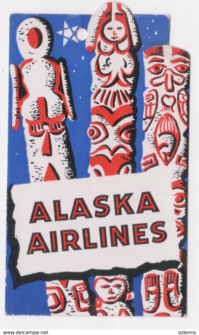 ALASKA AIRLINES COAT AND PARCEL TAG - World