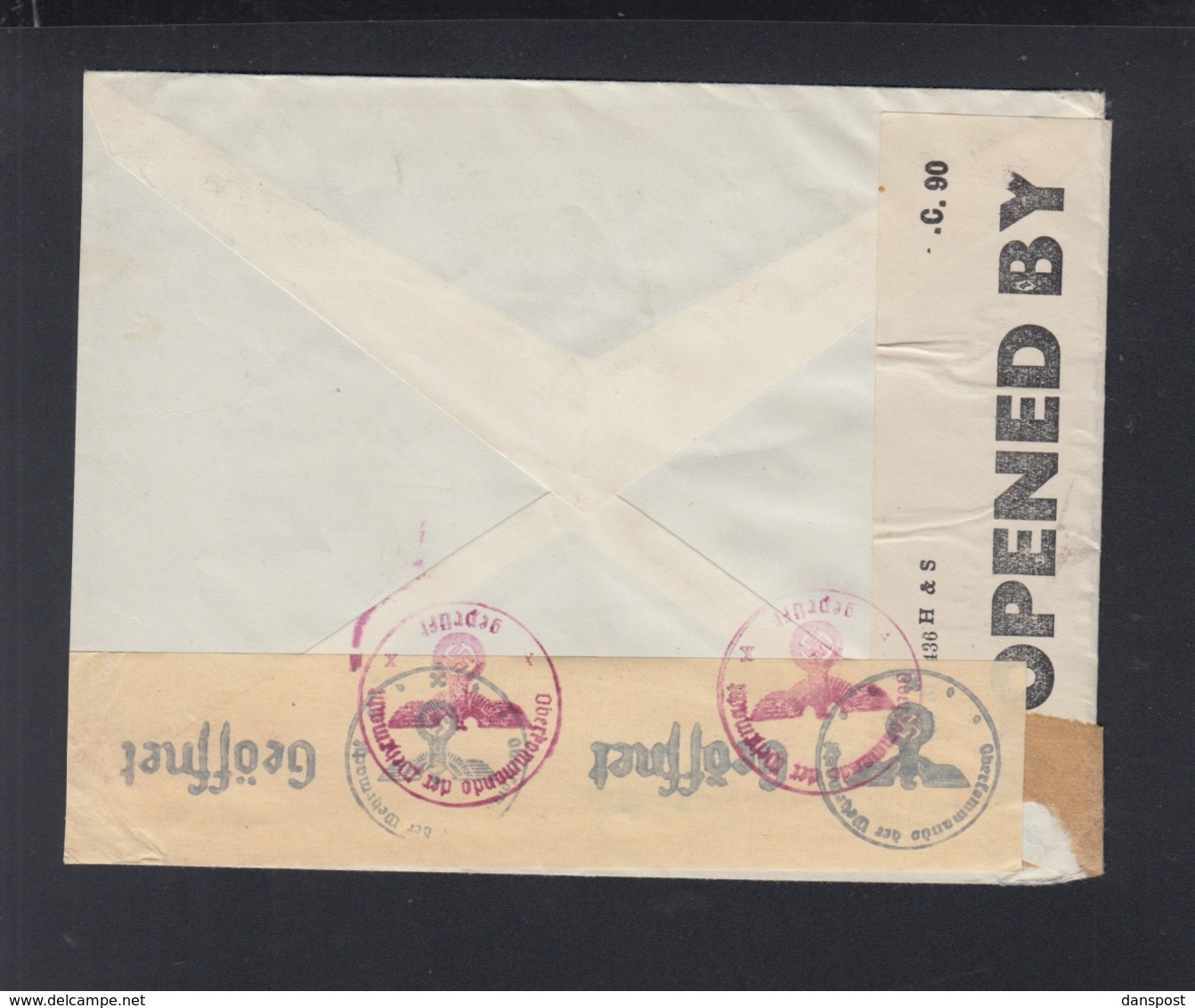 Algerie Lettre 1943 Pour La Croix Rouge Geneve Double Censure - Lettres & Documents