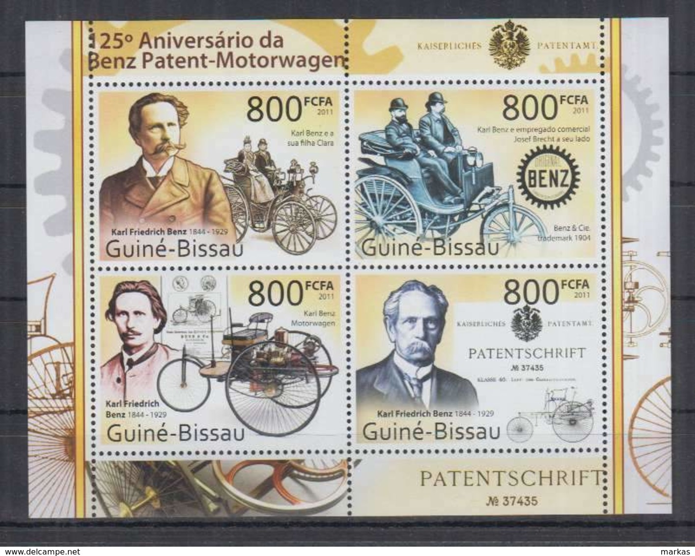 N316. Guine-Bissau - MNH - 2011 - Transport - Cars - Retro Cars - Automobili