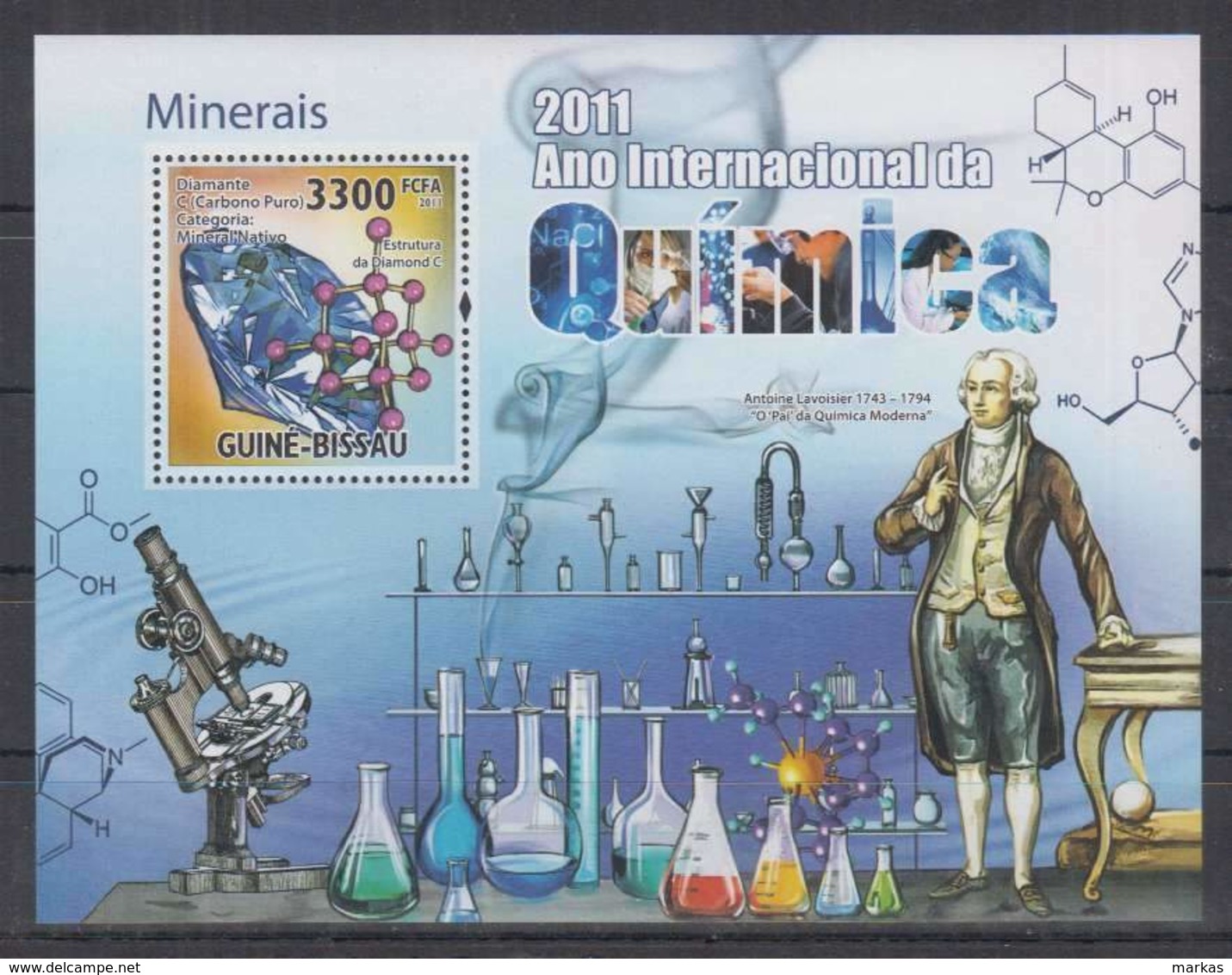 O711. Guine-Bissau - MNH - 2011 - Nature - Minerals - Bl - Andere & Zonder Classificatie