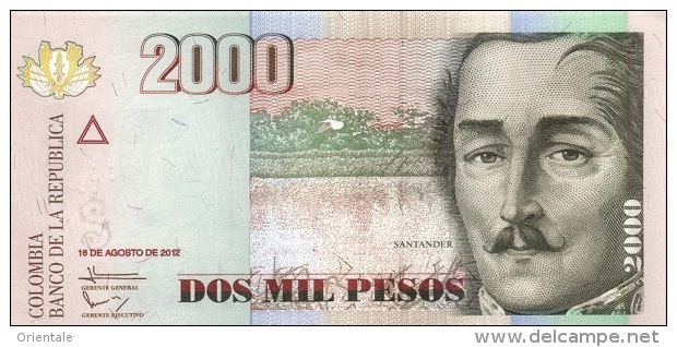 COLOMBIA P. 457q 2000 P 2012 UNC - Colombia