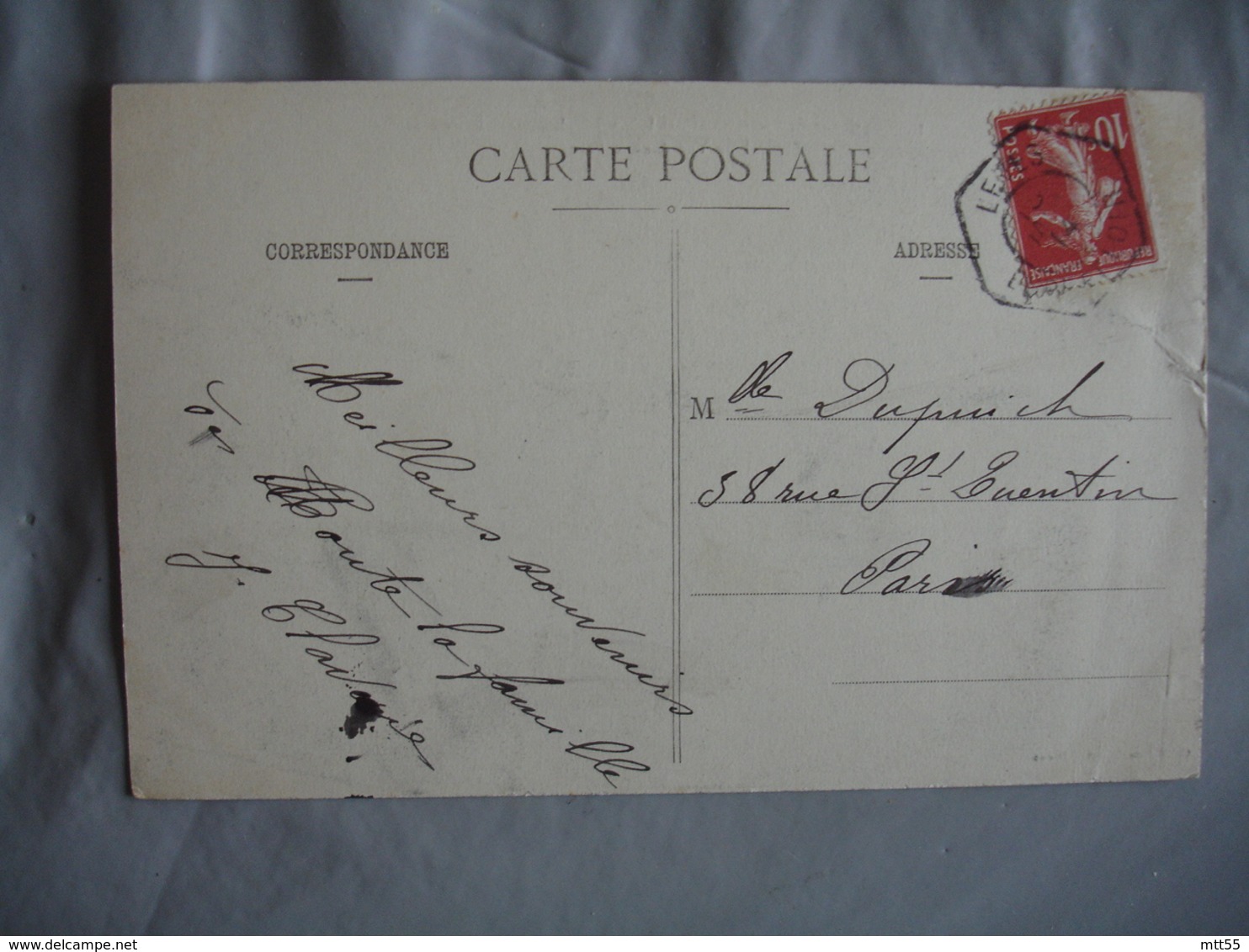 Cachet D1d Leves Recette Auxilaire Obliteration Lettre - 1877-1920: Periodo Semi Moderno