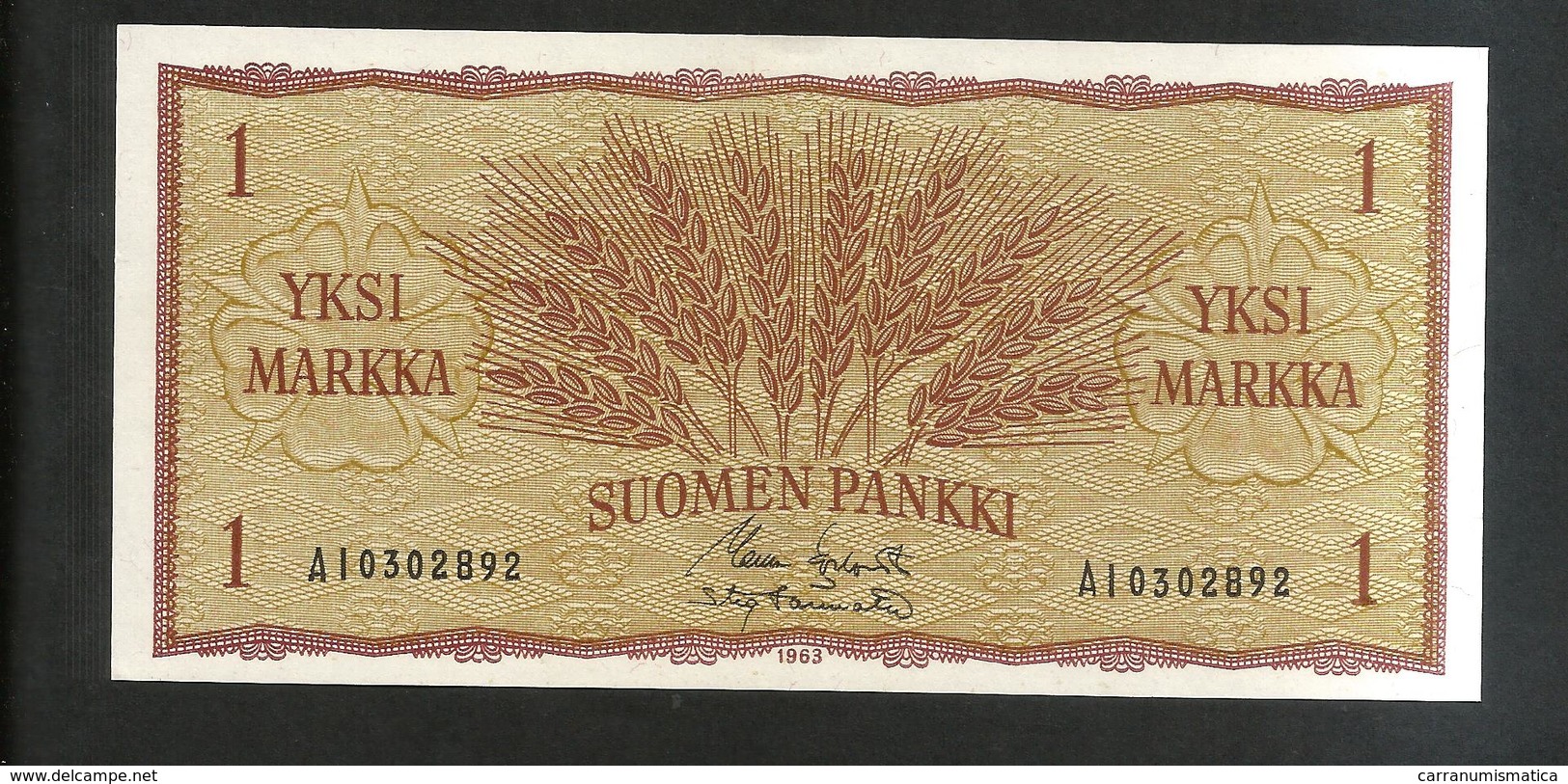 FINLANDIA - SUOMEN PANKKI - 1 MARKAA (1963) - Finland