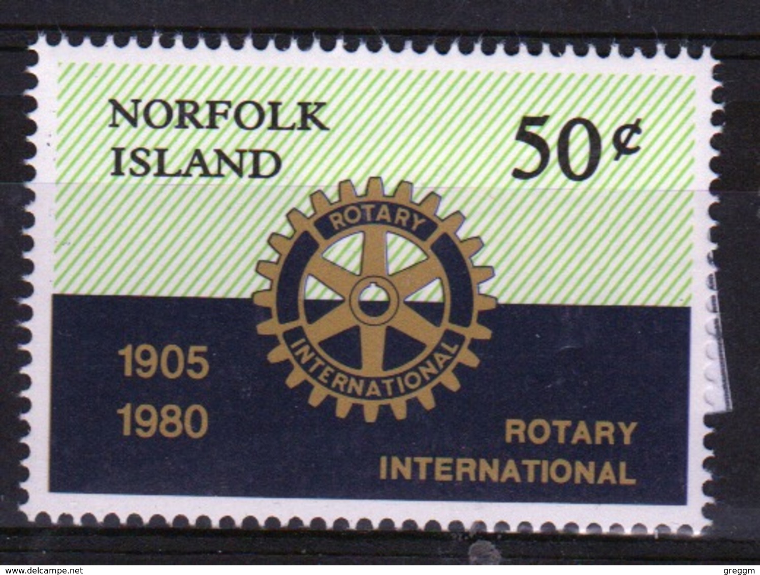 Norfolk Island Single 50c  Stamp To Celebrate Rotary International. - Norfolk Island