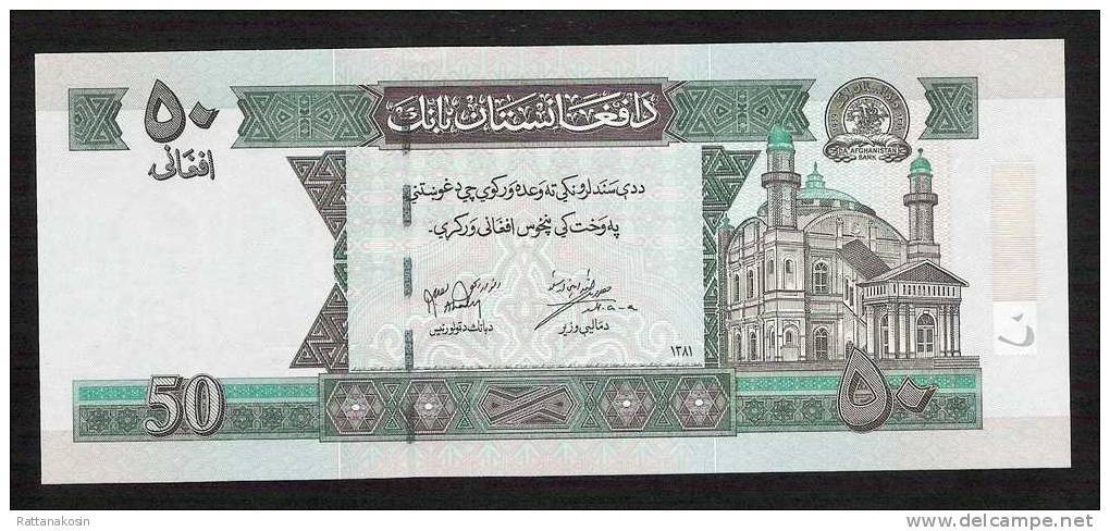 AFGHANISTAN  P69  50   AFGHANIS     2002     UNC. - Afghanistan