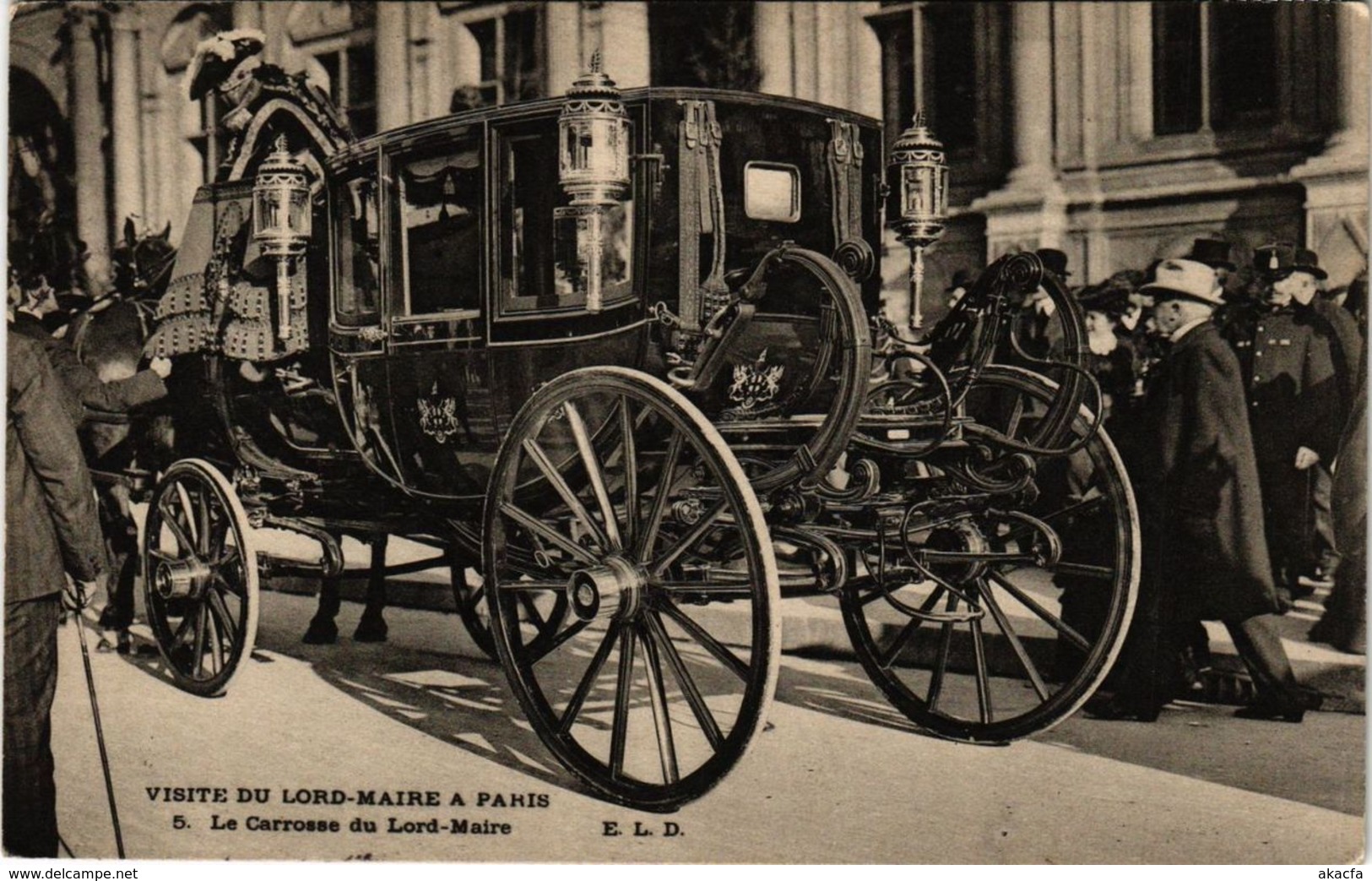 CPA PARIS Visite Du Lord Maire Le Carrosse Du Lord-Maire (305560) - Réceptions