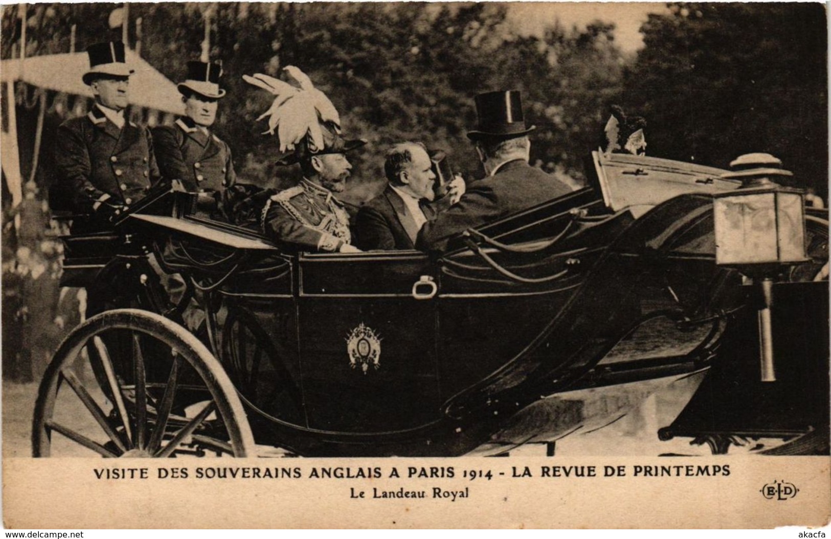 CPA PARIS Visite Des Souverains Anglais 1914 Le Landeau Royal (305566) - Réceptions