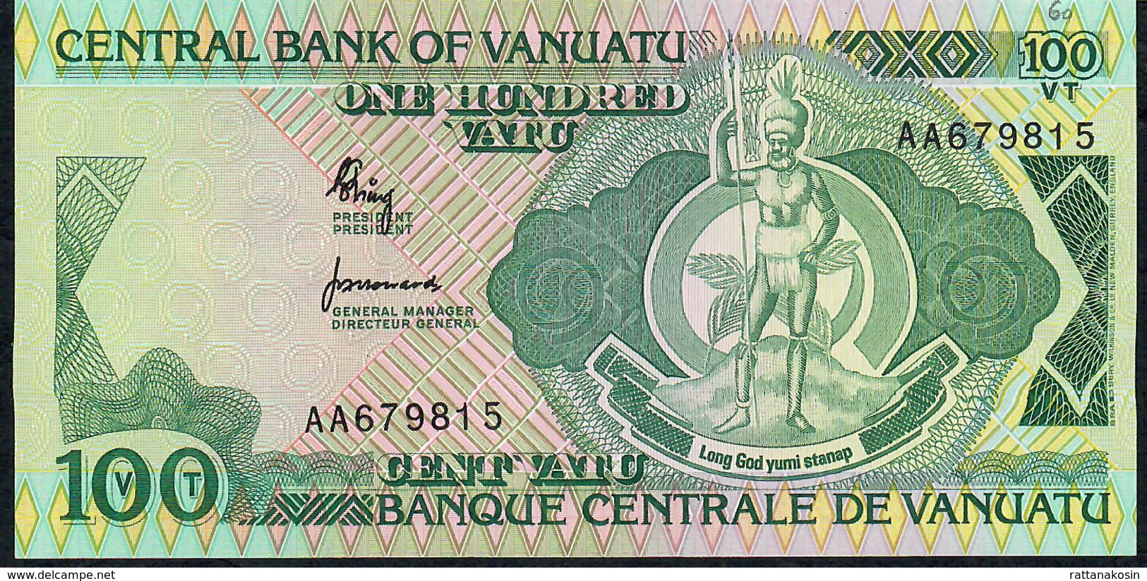 VANUATU  P1 100  VATU  1982  #AA    UNC. - Vanuatu