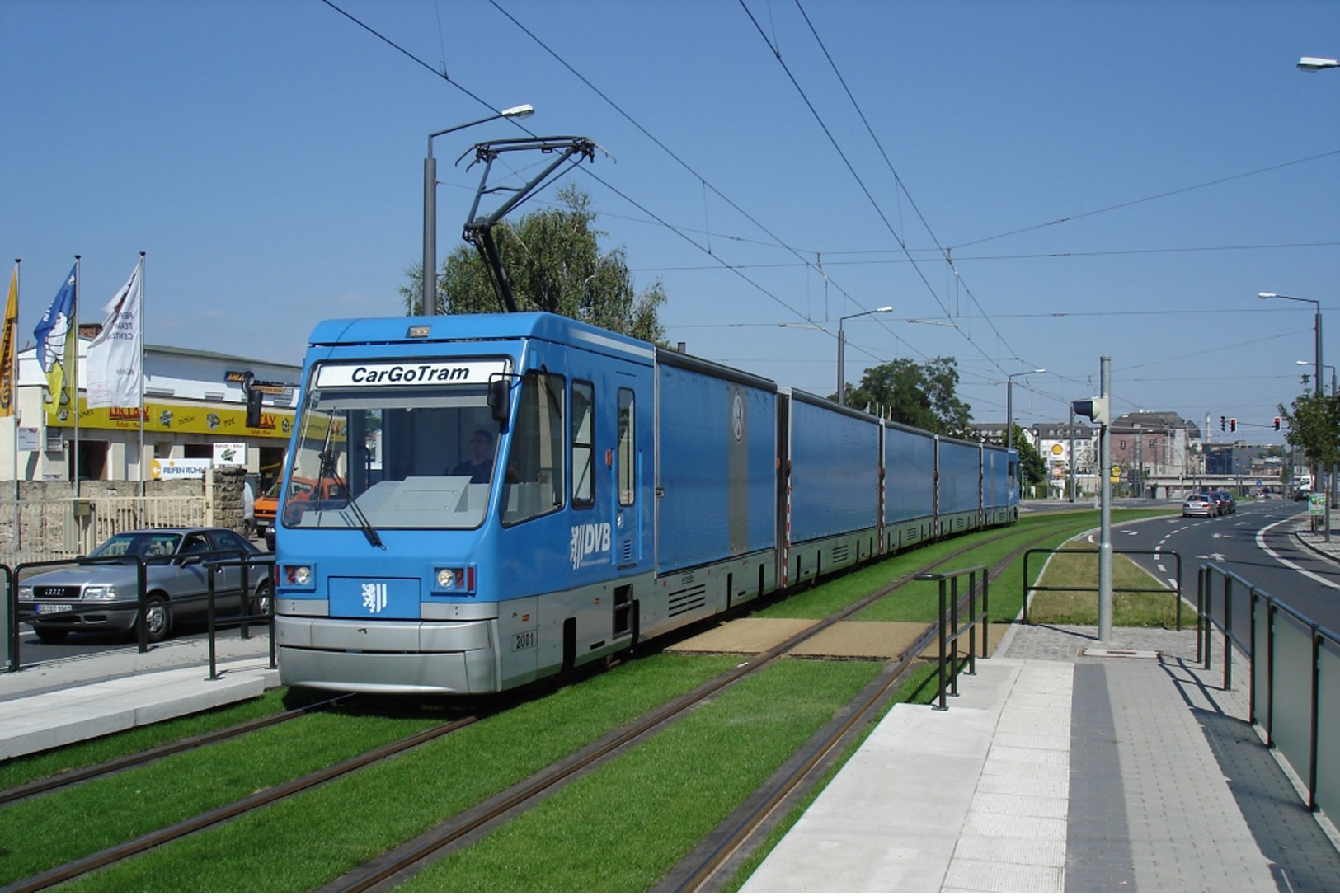 Dresde (Saxe - Allemagne) Août 2005 - Tramway De Dresde - CarGoTram - Rame N°2001 - Dresden