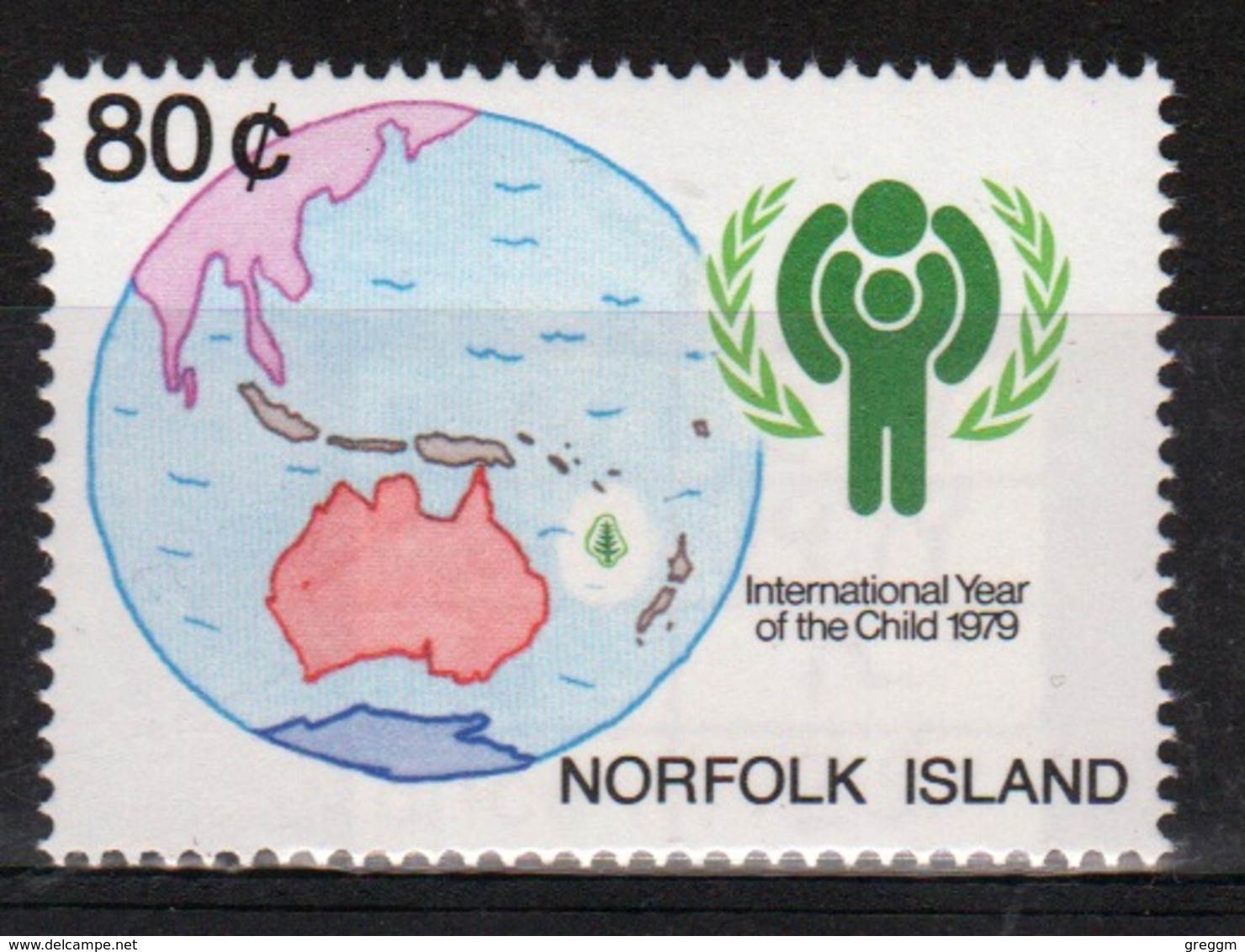 Norfolk Island 1979 Single 80c  Stamp To Celebrate Year Of The Child. - Norfolk Island