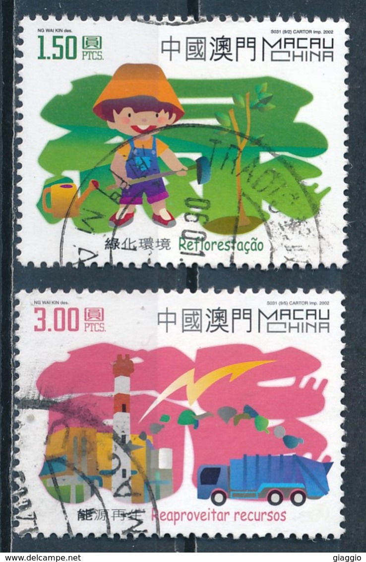 °°° MACAO MACAU - Y&T N°1101/2 - 2002 °°° - Used Stamps