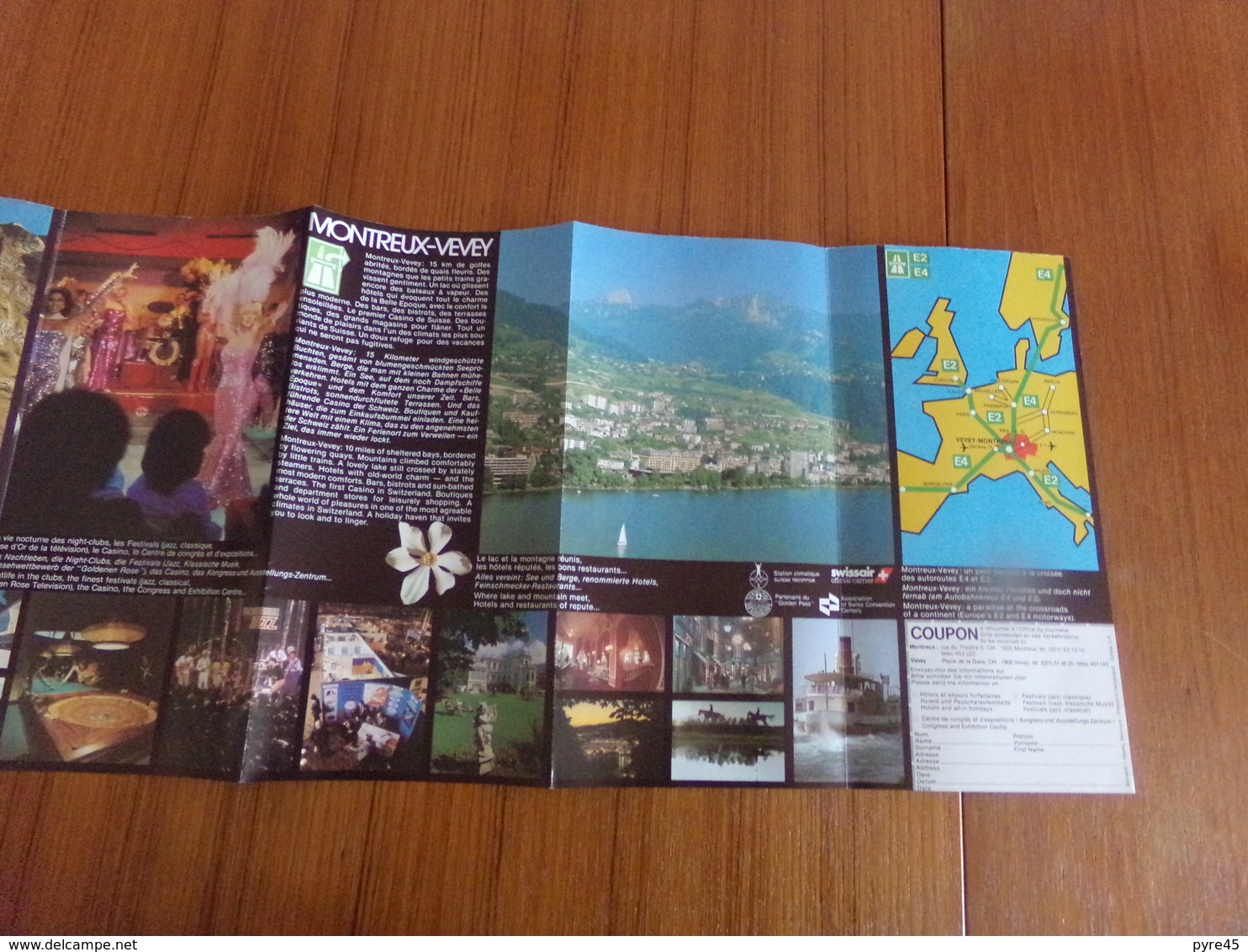 Dépliant Touristique " Montreux-Vevey " - Toeristische Brochures