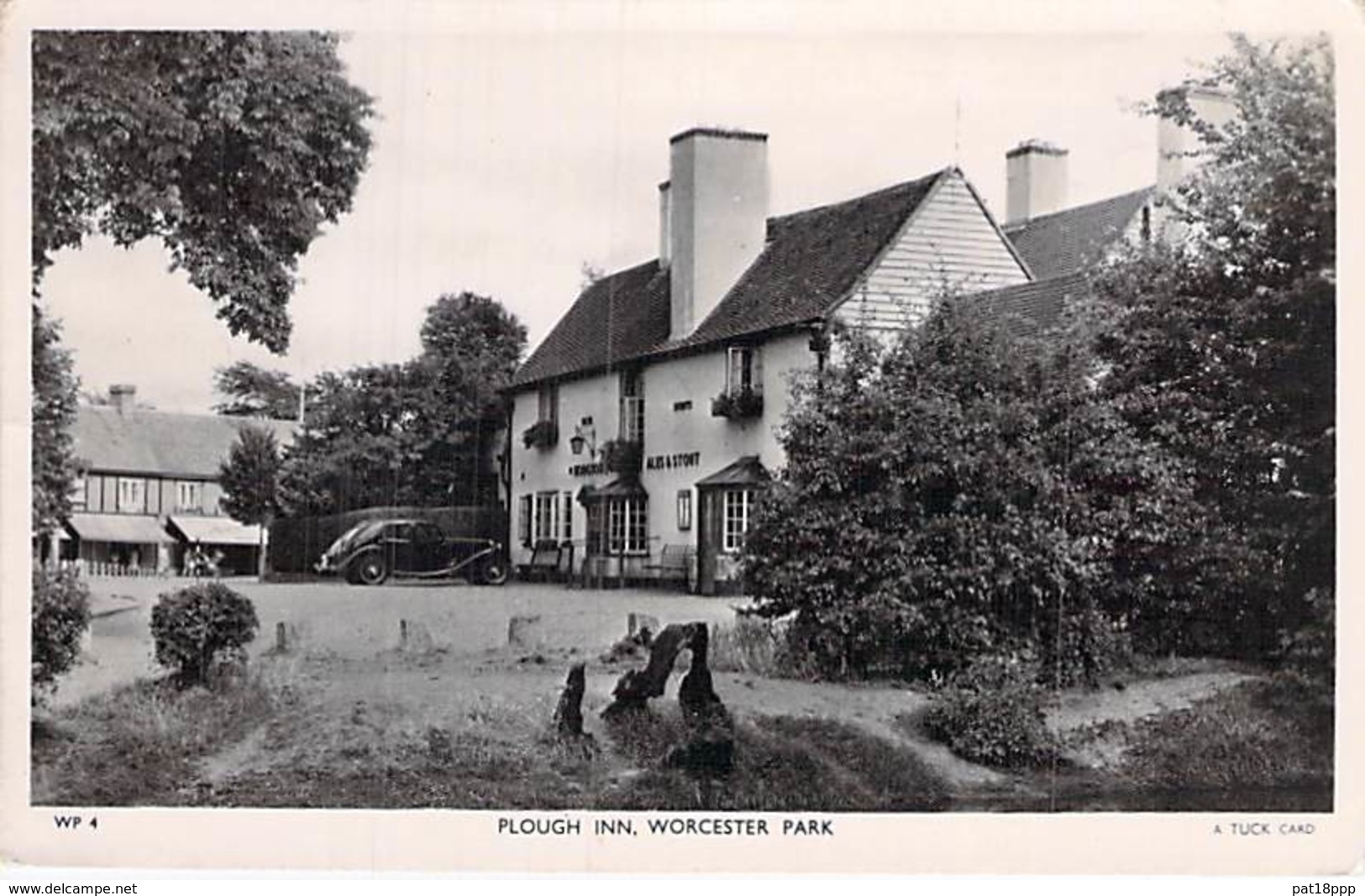 UK ENGLAND Angleterre - LONDON Londres : WORCESTER PARK : Plough Inn ( Auberge Hotel ) CPSM Photo Noir Blanc Format CPA - Autres & Non Classés