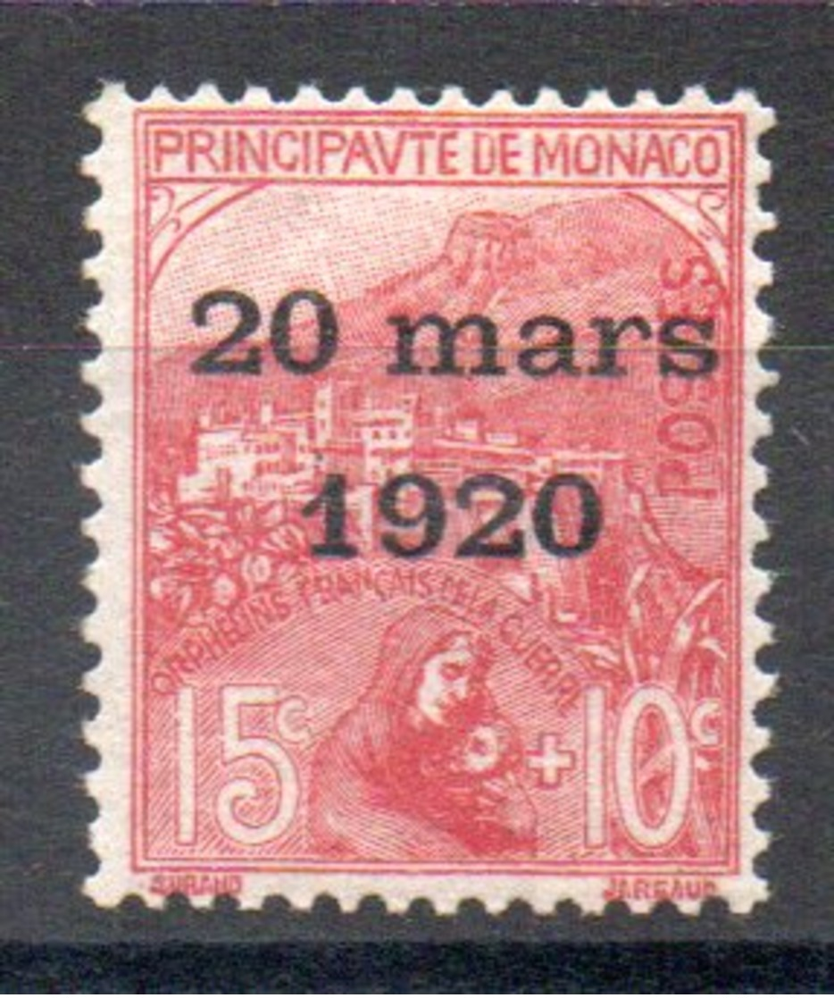 MONACO - YT N° 39 - Neuf * - MH - Cote: 35,00 € - Unused Stamps