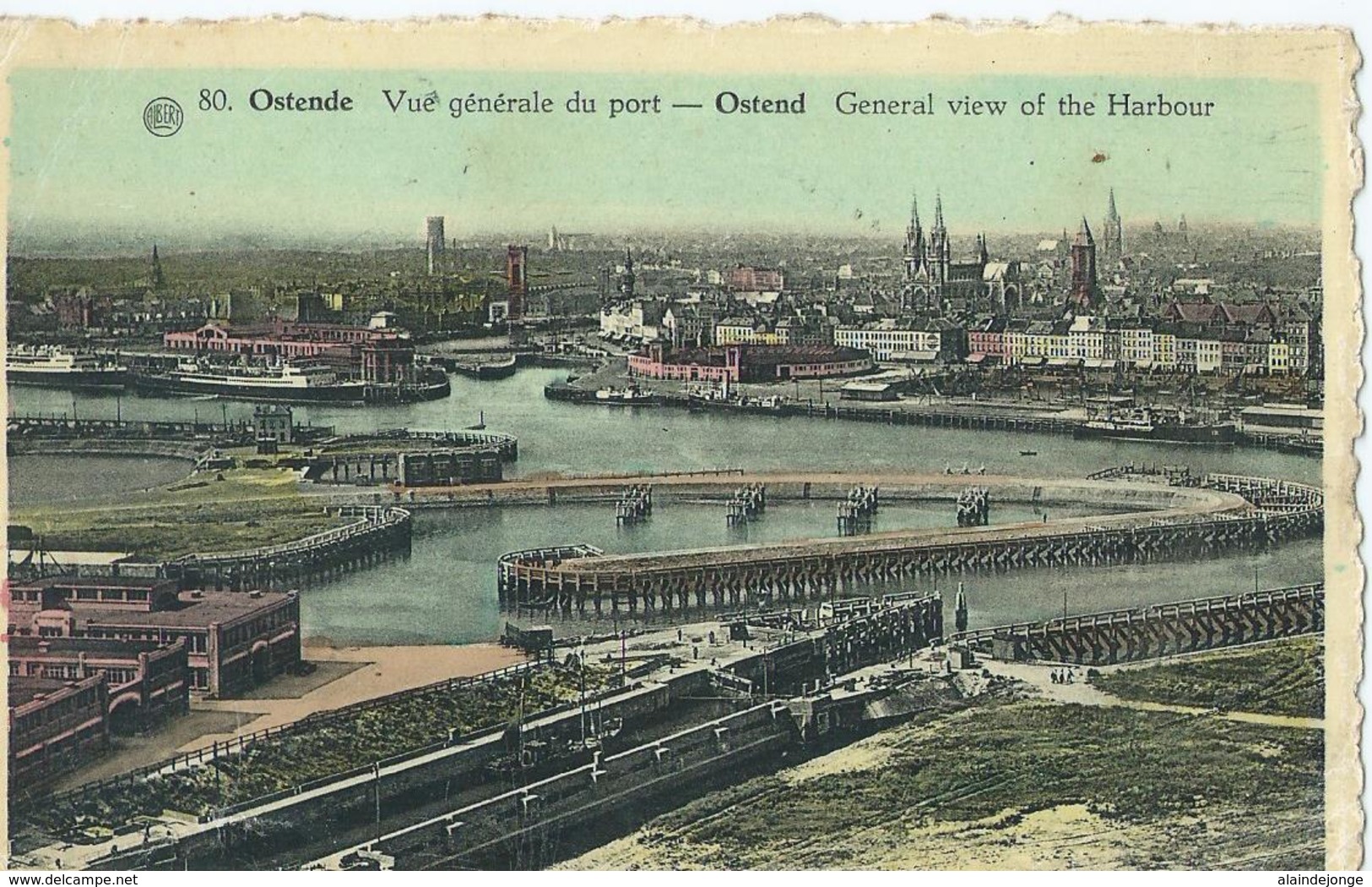 Oostende - Ostende - Vue Générale Du Port - Albert No 80 - Oostende
