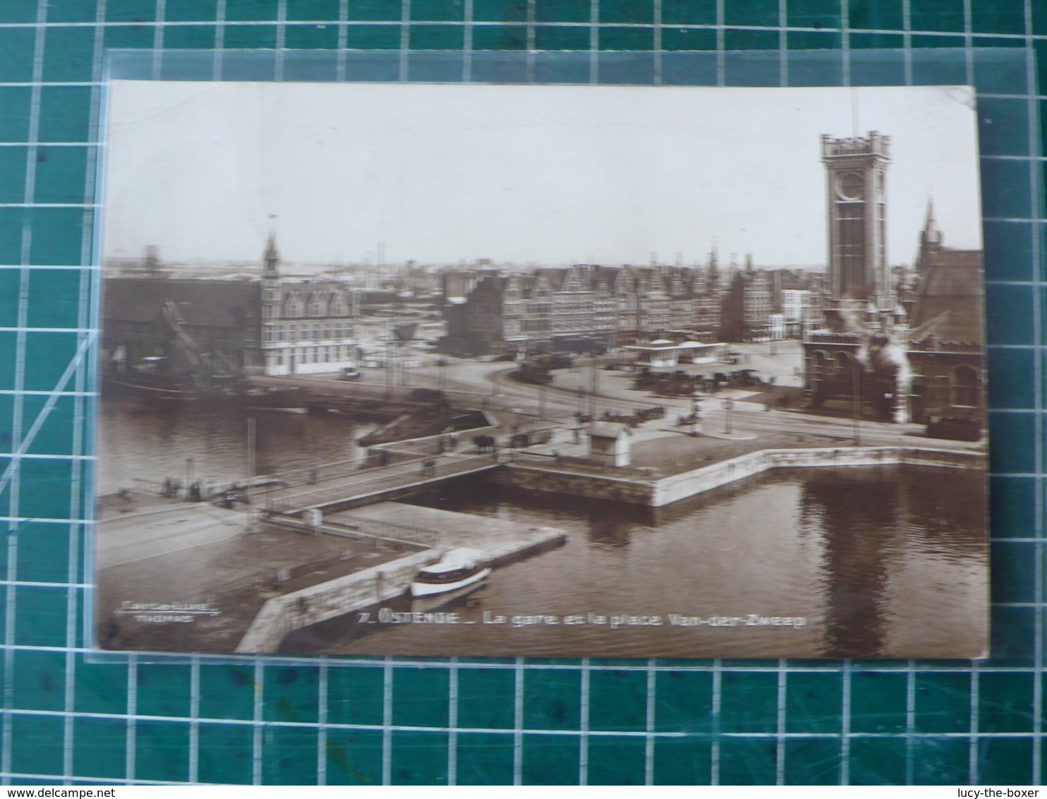 Oostende Ostende La Gare Et La Place Van Der Zweep (Carte De Luxe Thomas) - Oostende