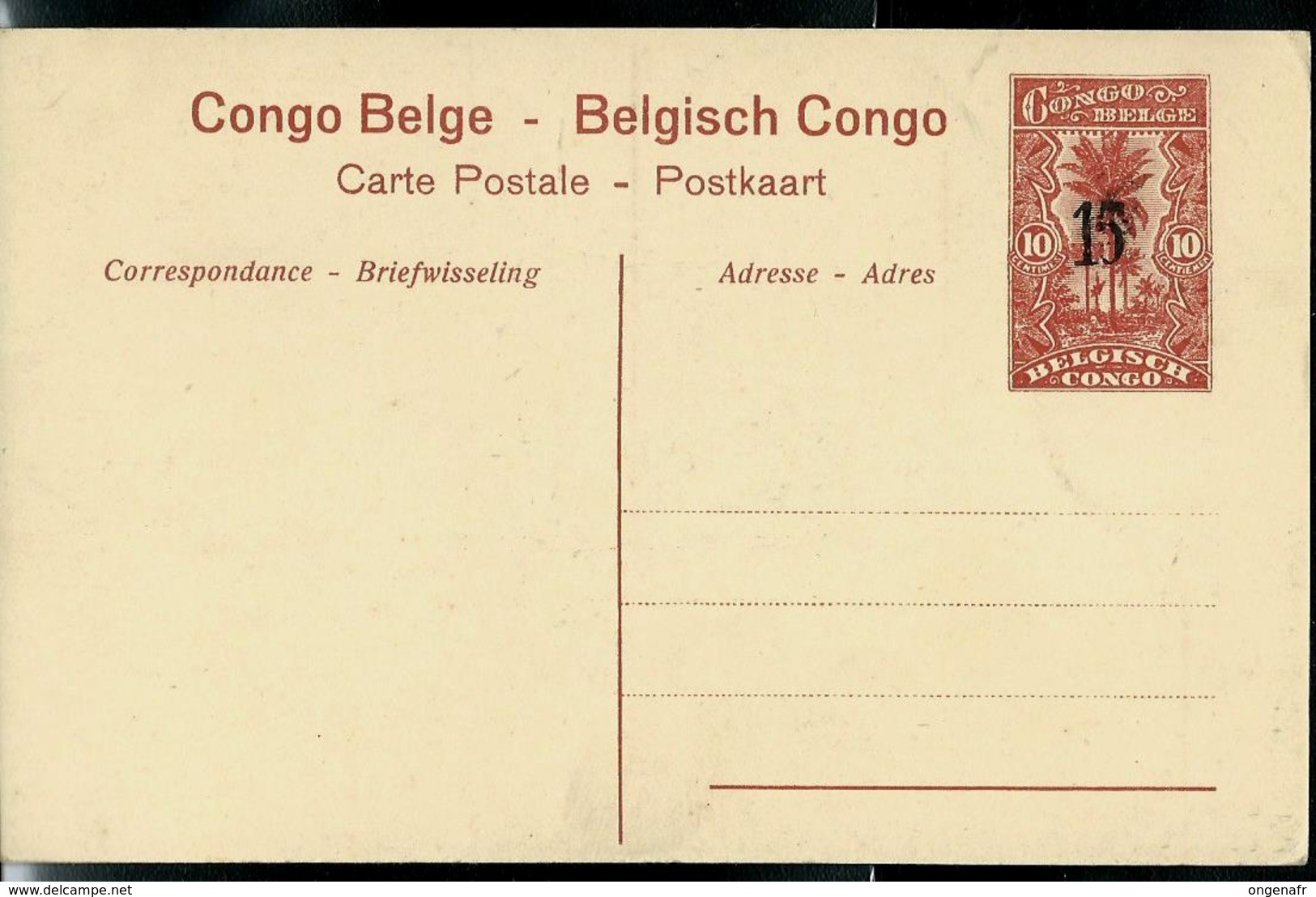 Carte N° 53. Vue 13. Habitations Sur Le Haut Congo (carte Neuve) - Entiers Postaux