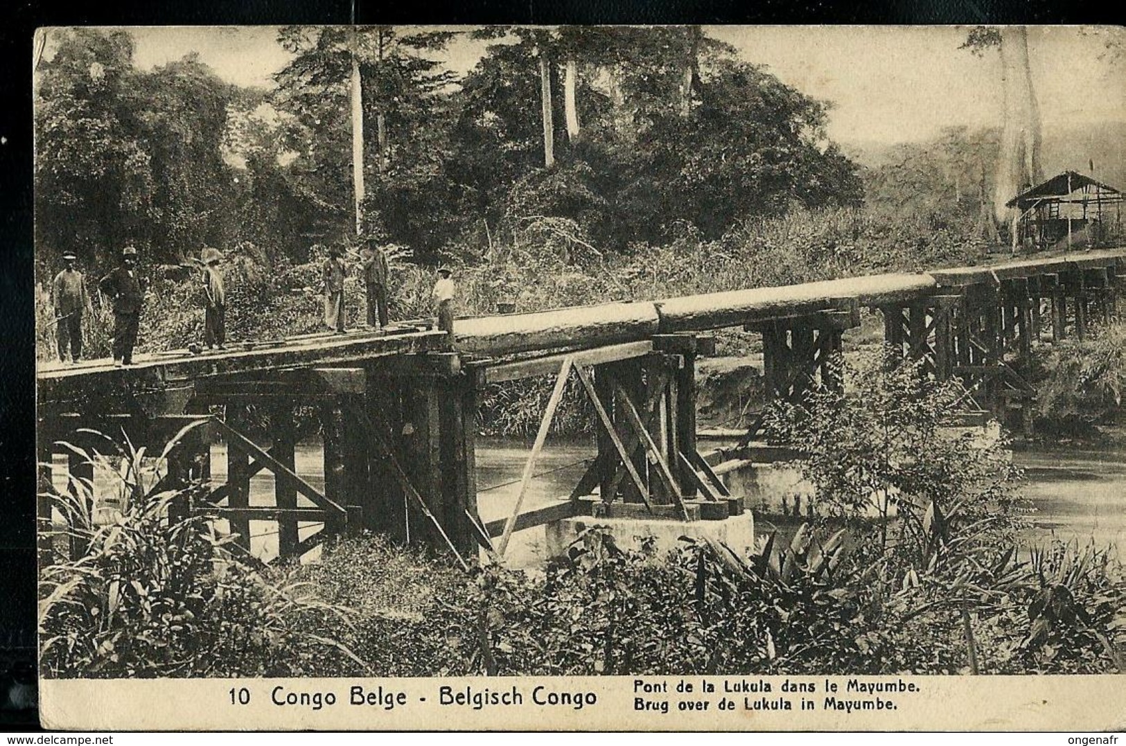 Carte N° 53. Vue 10. Pont De La Lukuba Dans Le Mayumbe (carte Neuve) - Postwaardestukken