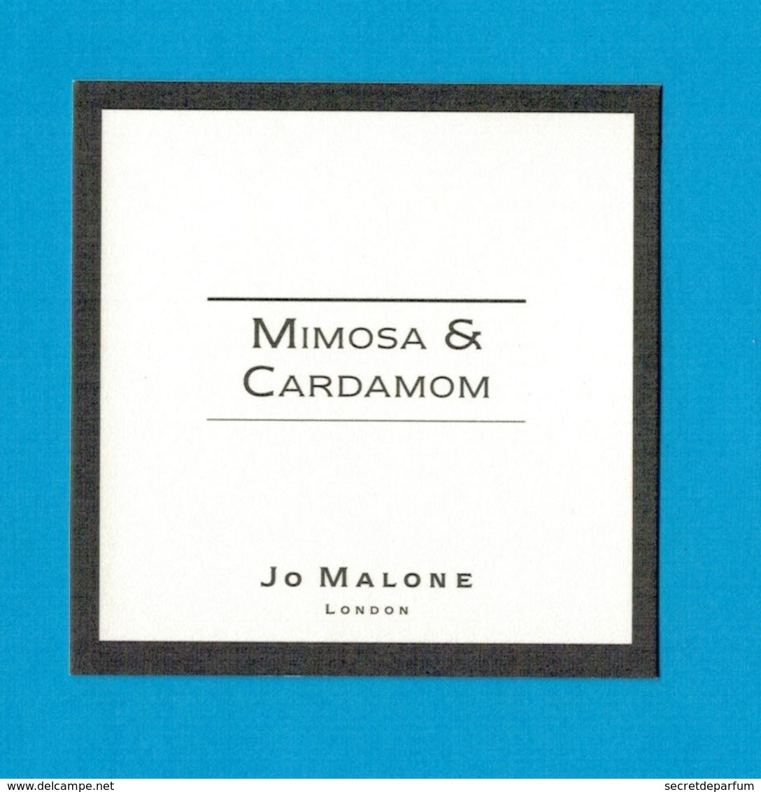 Cartes Parfumées  CARTE  JO MALONE LONDON  MIMOSA & CARDAMOM - Modernes (à Partir De 1961)