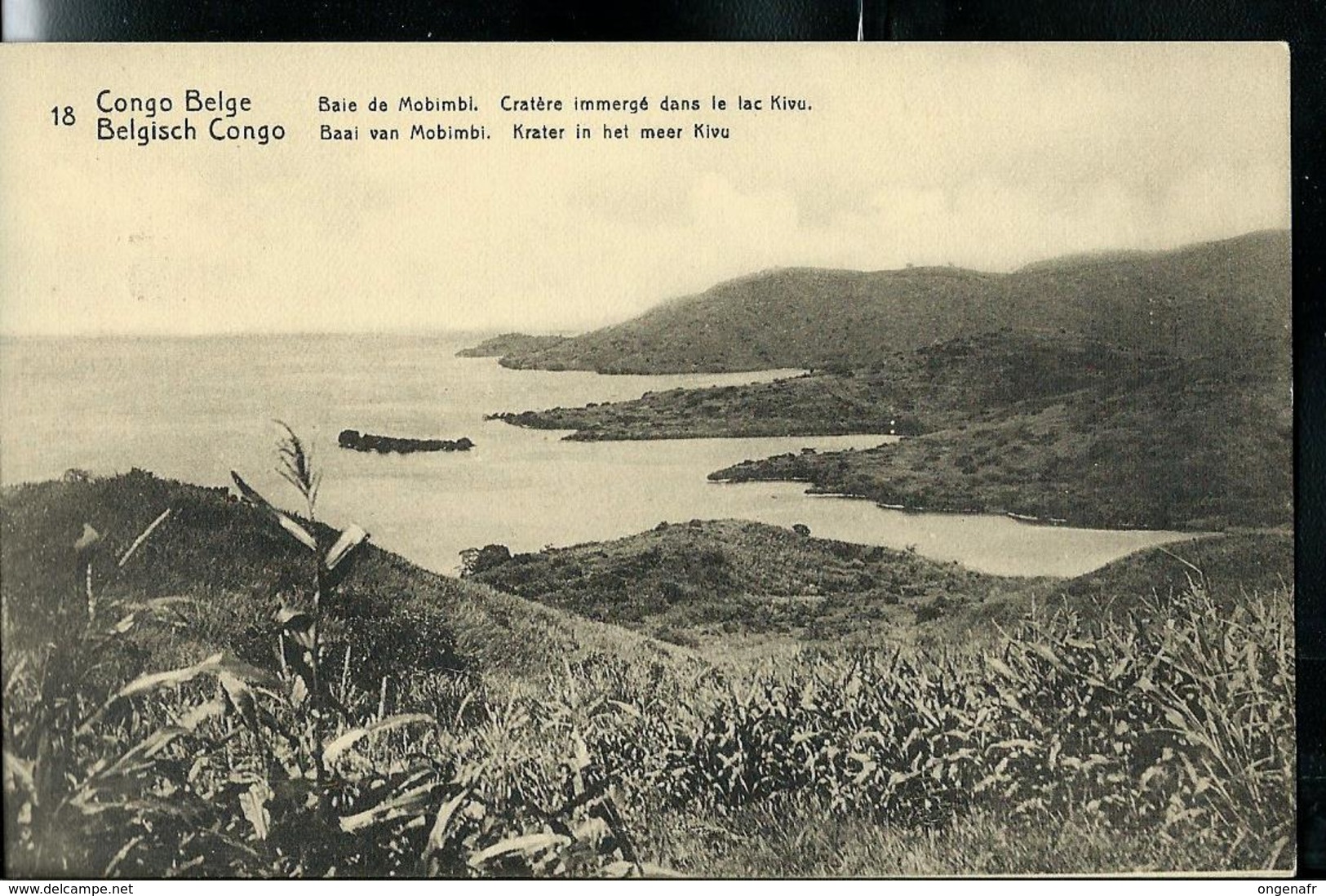 Carte N° 53. Vue 18. Baie De Mobimbi; Cratère Immergé Dans Le Lac Kivu (carte Neuve) - Postwaardestukken