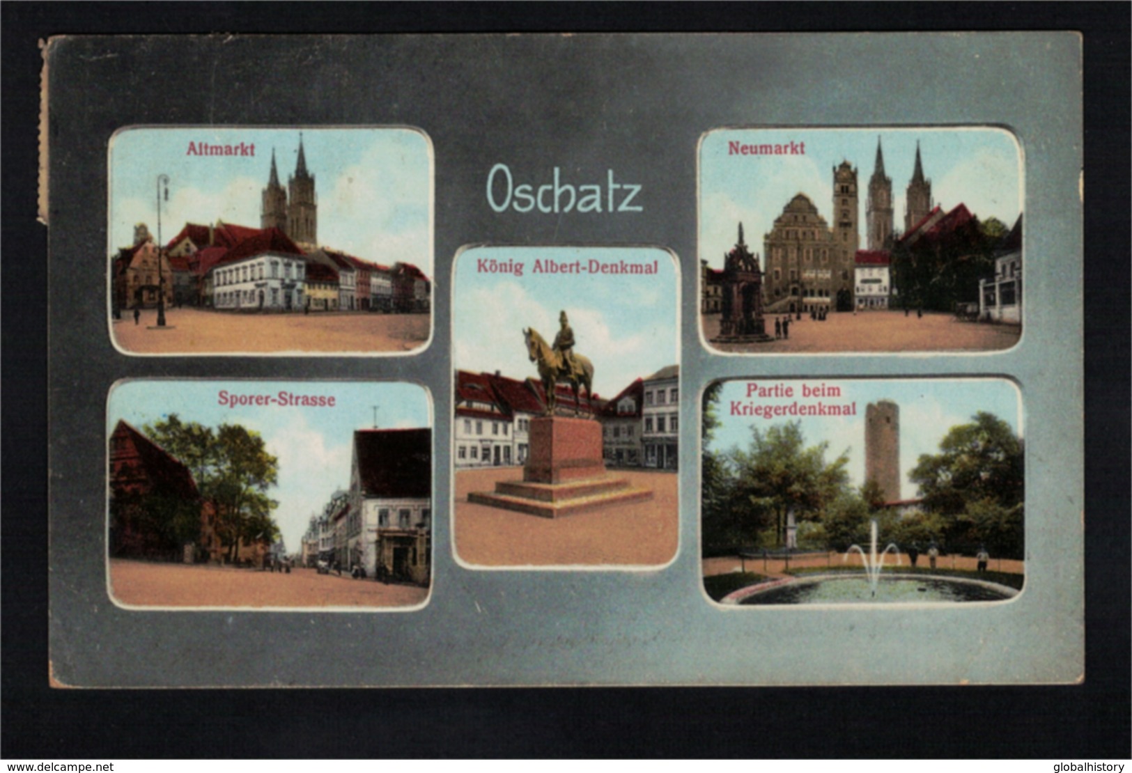 DE2814 - OSCHATZ - MULI VIEW POSTCARD - - Oschatz