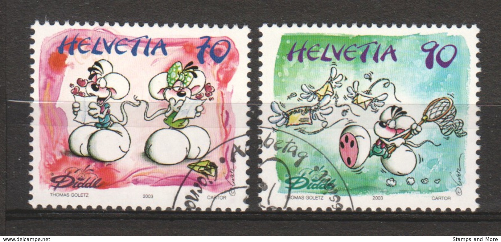 Switzerland 2003 Mi 1851-1852 Canceled DIDDLE - Gebraucht