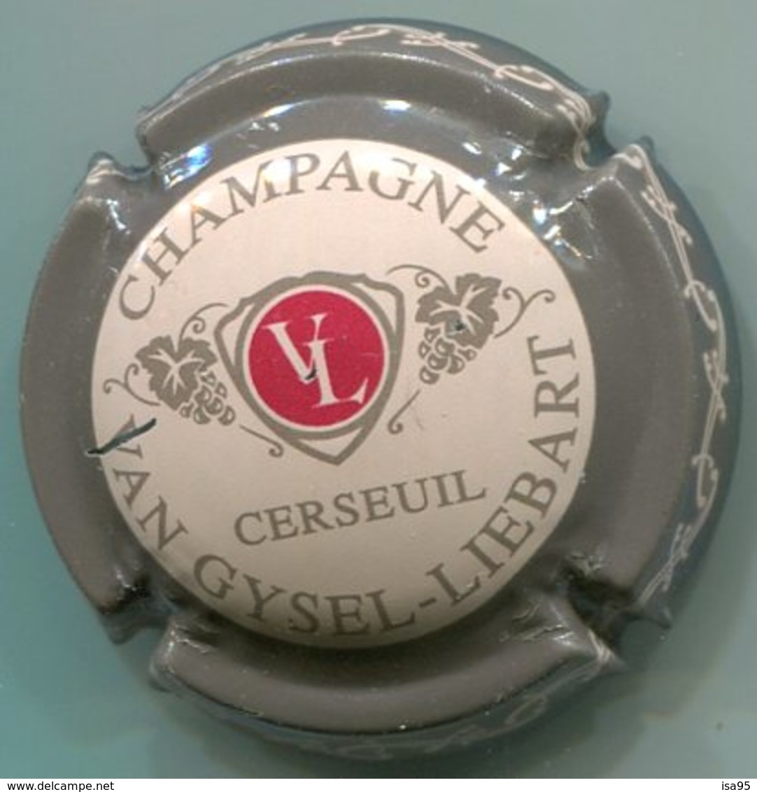 CAPSULE-CHAMPAGNE VAN GYSEL-LIEBART N°02a Contour Gris Foncé - Autres & Non Classés