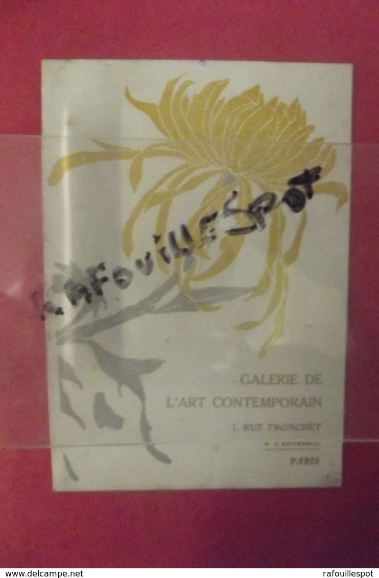 Pub Galerie De L'art Contemporain Paris Exposition Du 25 Novembre 1908 Au 15 Janvier 1909 - Advertising