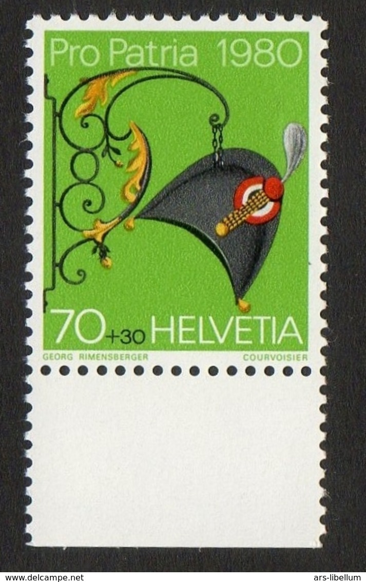 Helvetia / Hatter (19th Cty.) / 1980 / 70 + 30 / Georg Rimensberger / Courvoisier - Unused Stamps