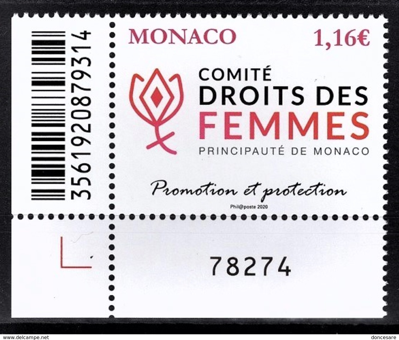 MONACO 2020 - Y.T. N° 3214 /COMITÉ DROITS DES FEMMES - NEUF ** - Nuovi