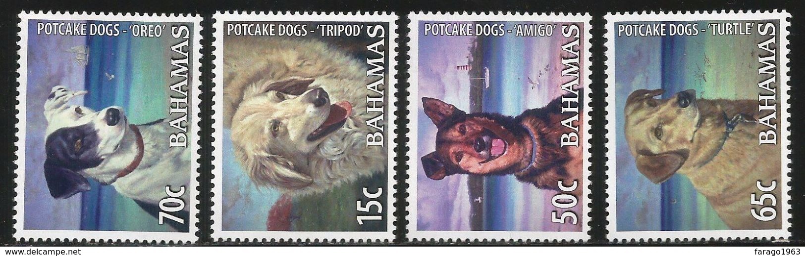 2009 Bahamas Potcake Dogs Complete Set Of 4  MNH - Bahamas (1973-...)