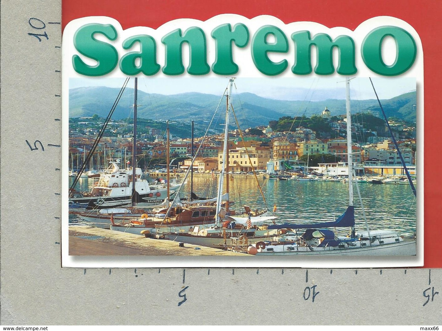 CARTOLINA VG ITALIA - SAN REMO SANREMO (IM) - Il Porto - FUSTELLATA - 10 X 15 - 2001 ORDINE MERITO LAVORO - San Remo