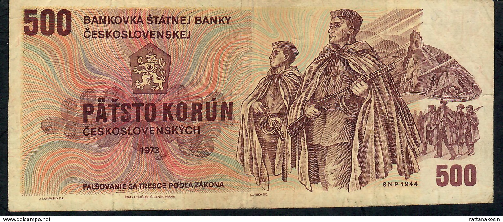 CZECHOSLOVAKIA P93a 500 KORUN 1960  #U68      VF   NO P.h. - Tsjechoslowakije