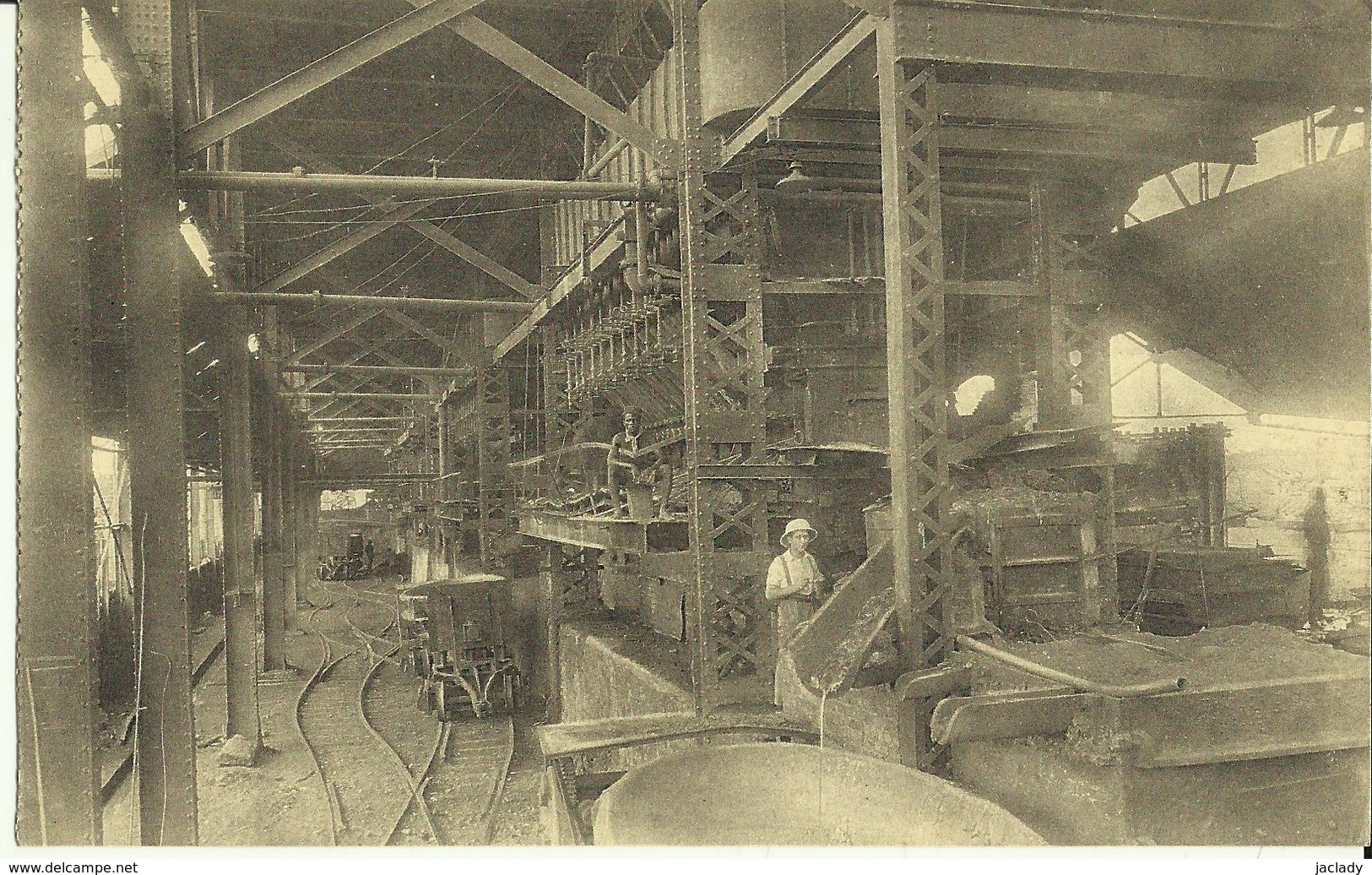 Congo Belge - Elisabethville - Usine Métallurgique De L' U. M. - Intérieur De La Halle Des Fours.    ( 2 Scans ) - Lubumbashi