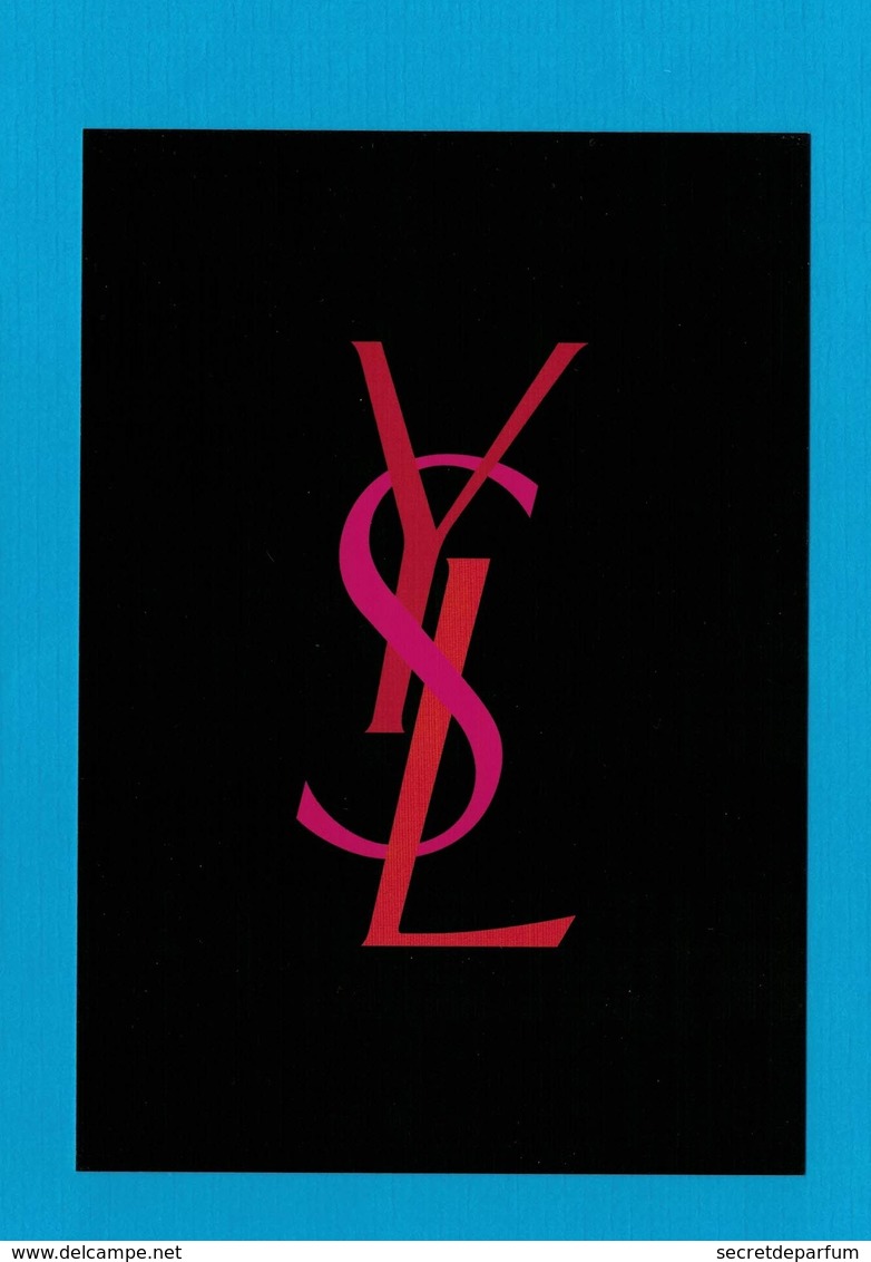 Cartes Parfumées Carte  YVES SAINT LAURENT MAQUILLAGE RECTO VERSO 15 Cm X 10.5 Cm - Modernes (à Partir De 1961)